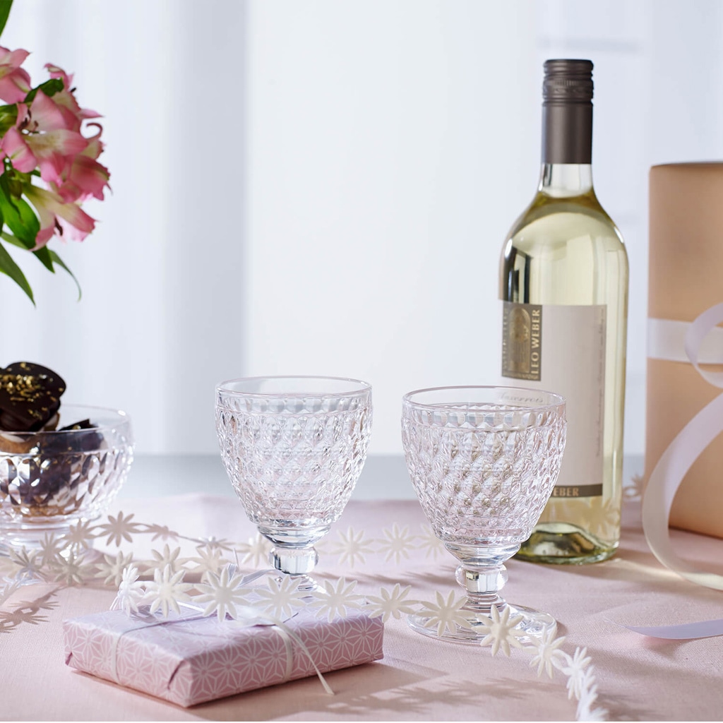 Villeroy & Boch Weißweinglas »Weißweingläser Boston 230 ml 4er Set violett«