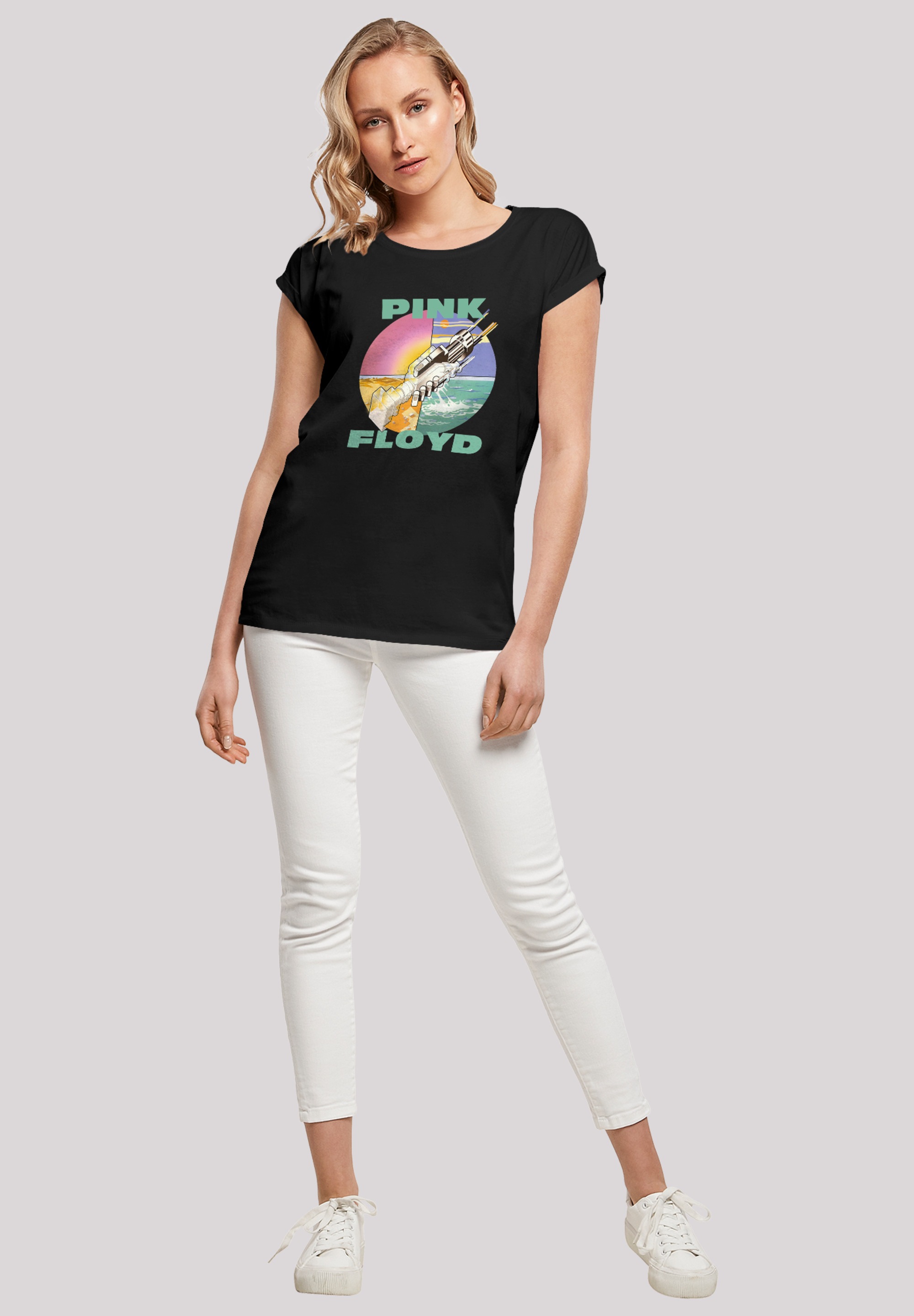 F4NT4STIC T-Shirt »Pink Floyd Wish You Were Here Rockband«, Damen,Premium Merch,Regular-Fit,Kurze Ärmel,Bandshirt
