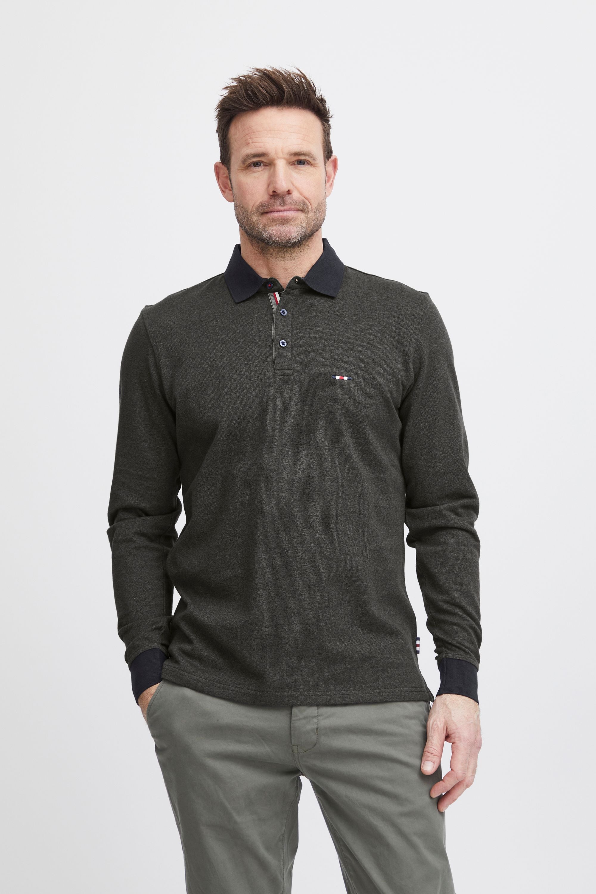 Longsleeve »FQ1924 FQPETER two tone polo pique LS«