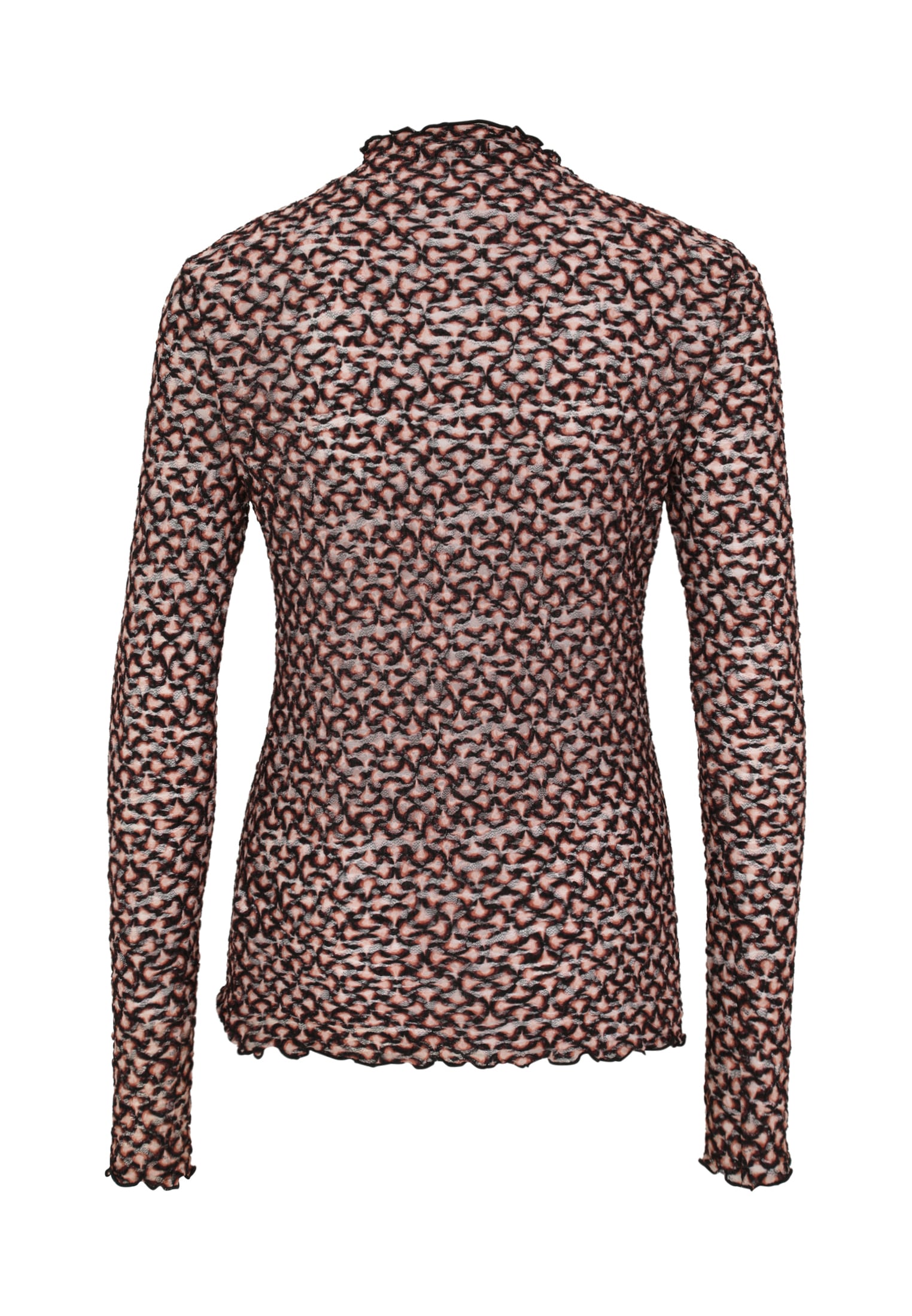 Zero Kurzarmshirt »zero Damen Shirt transparent mit Stehkragen«, (1 tlg.), weiteres Detail