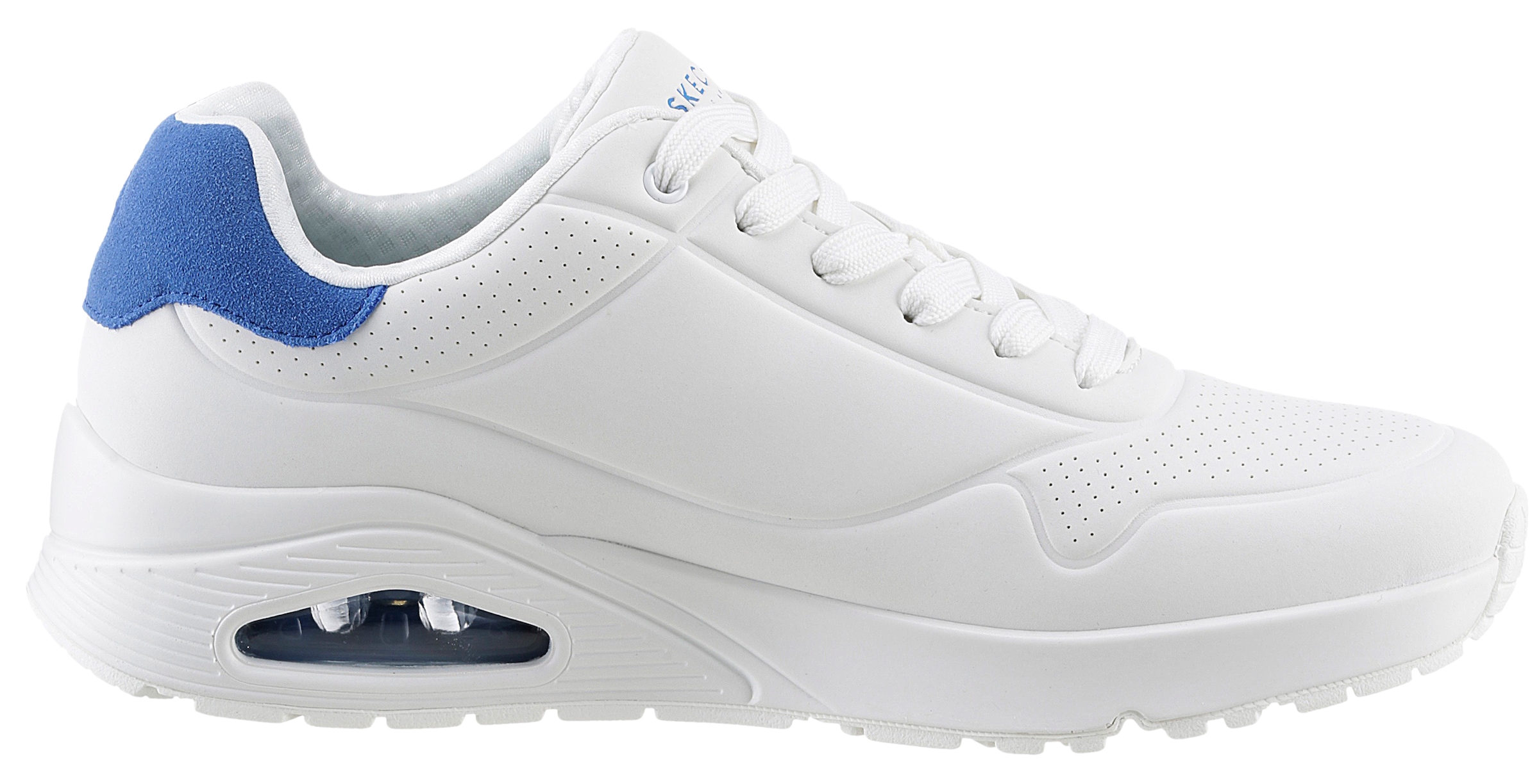 Skechers Sneaker »UNO-SUITED ON AIR«, Freizeitschuh, Halbschuh, Schnürschuh mit modischer Keilsohle