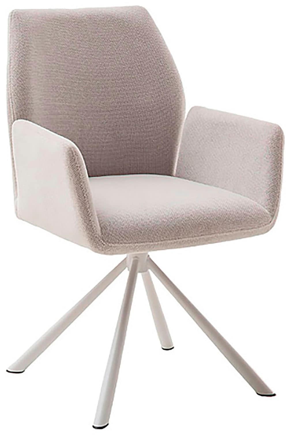 MCA furniture 4-Fußstuhl »BEVERLY«, (Set), 2 St., Chenilleoptik, Esszimmerstuhl,Chenilleoptik,360°drehbar,Sitzhöhe 49cm,belastbar 120kg