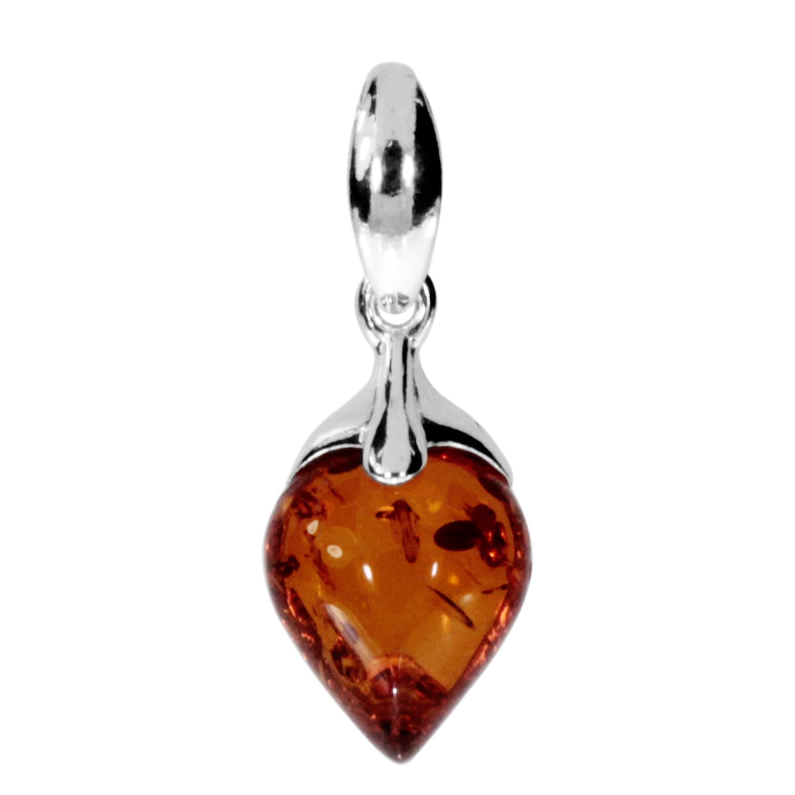 Kettenanhänger OSTSEE-SCHMUCK "Ostsee-Schmuck Anhänger Lene Anhänger Lene", weiß, Schmuckanhänger, Damen, 26 x 10mm, Silber 925 (Sterlingsilber), 1,7 g, Kettenanhänger