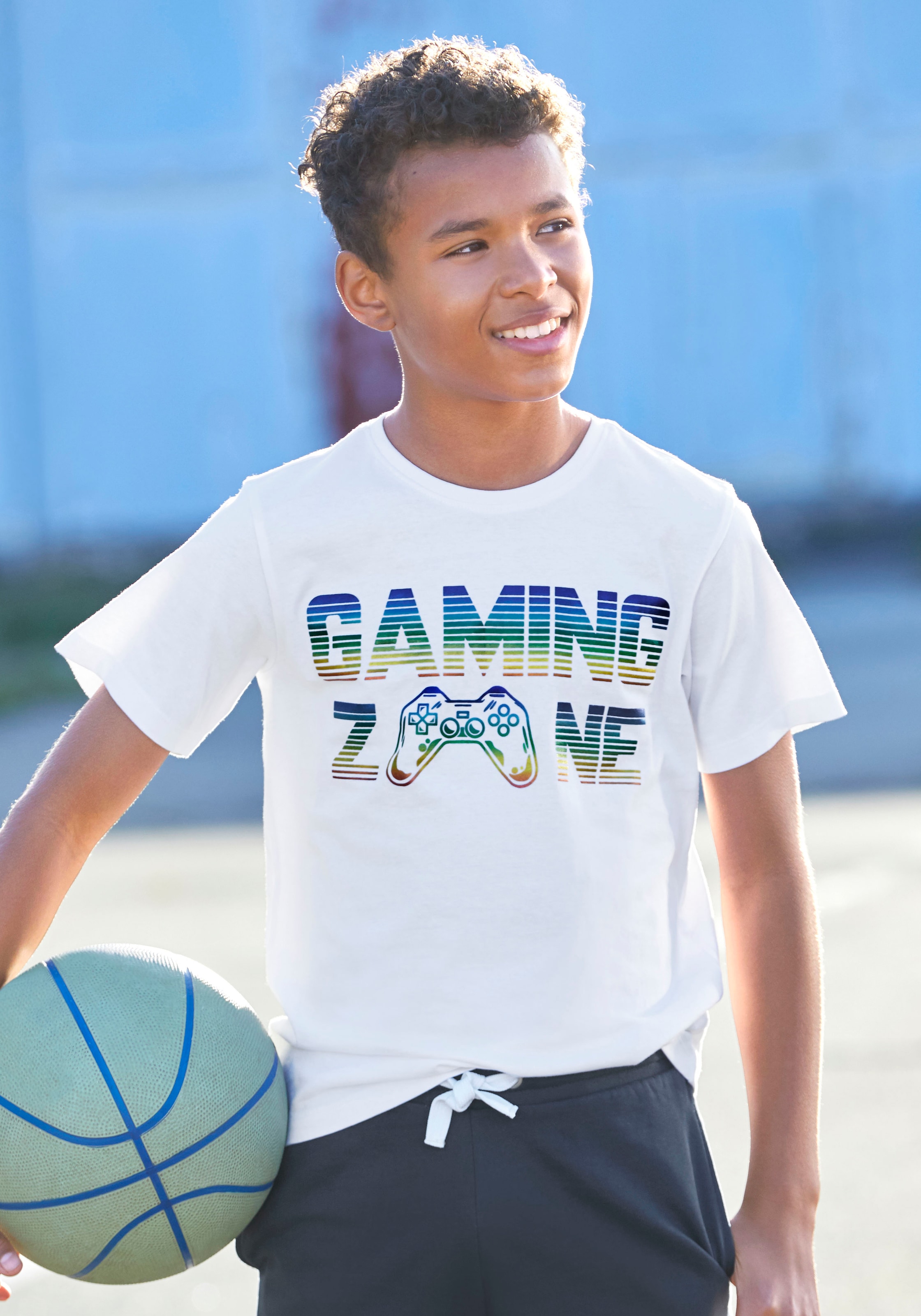 ZONE«, Black T-Shirt Friday BAUR KIDSWORLD Spruch »GAMING |