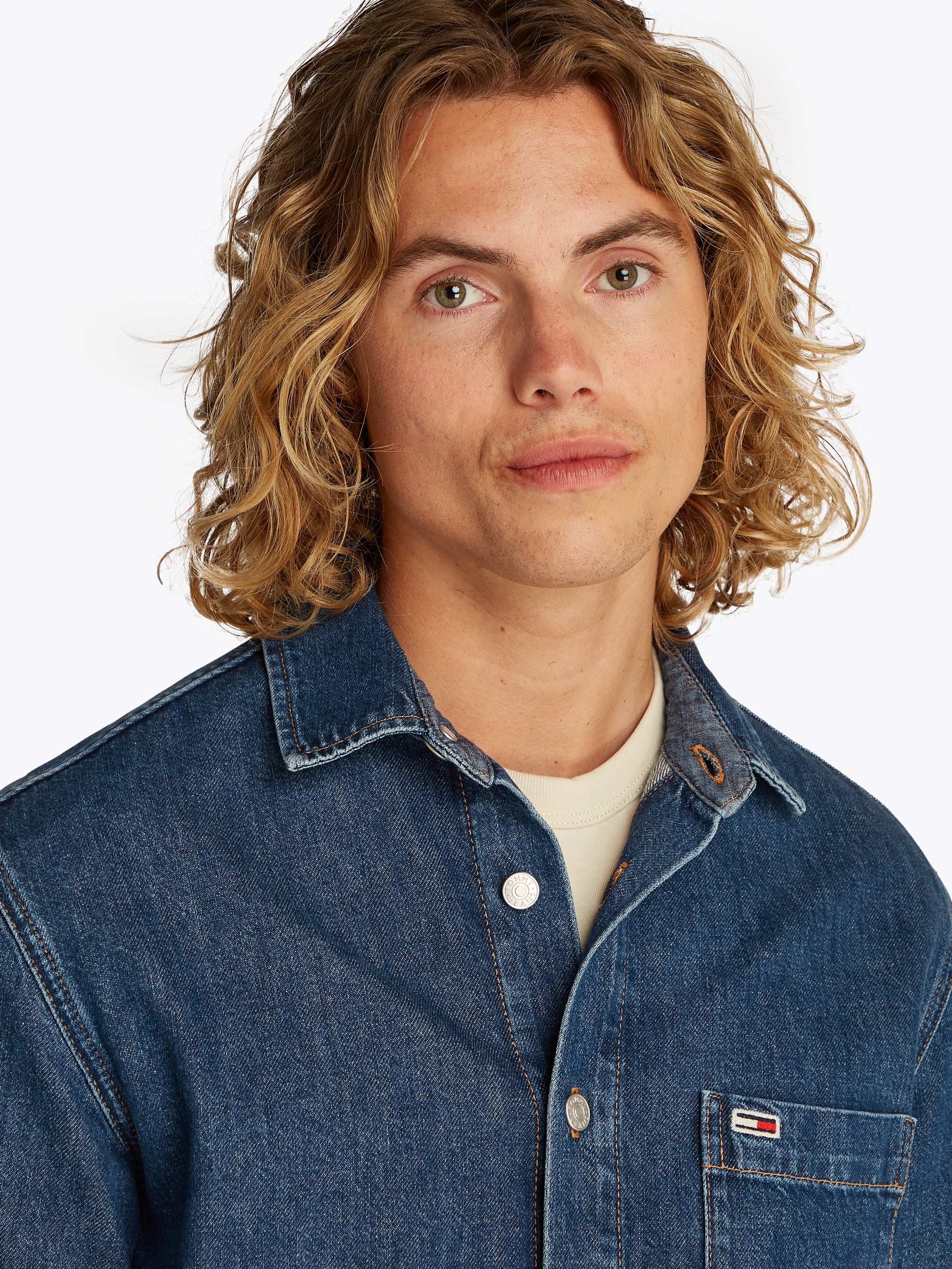 Tommy Jeans Jeanshemd »REGULAR LS SHIRT BI5031«