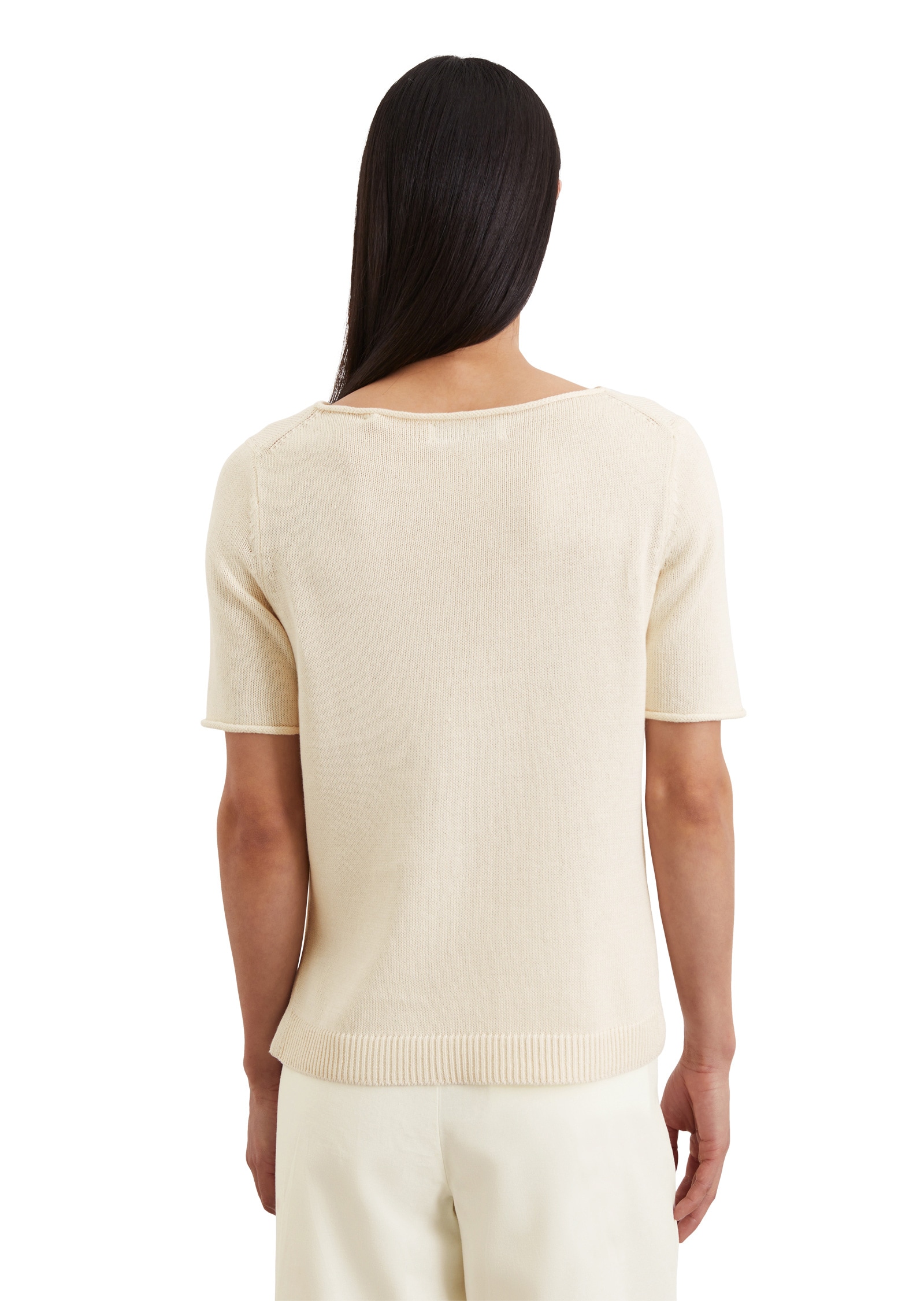 Marc O'Polo Strickpullover »aus Organic-Cotton-Leinen-Mix«