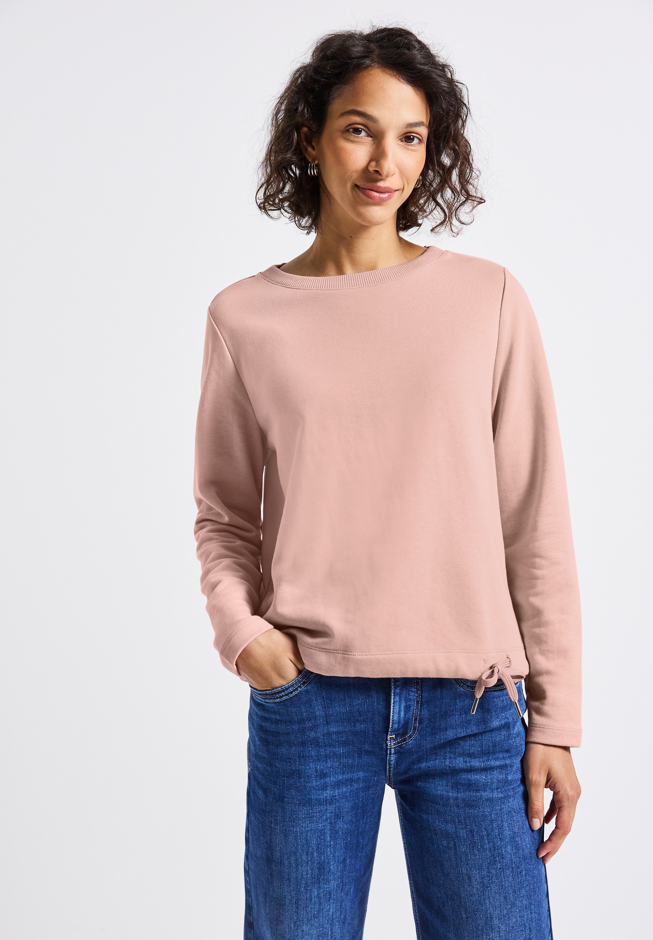STREET ONE Sweatshirt, mit Tunnelzug am Saum günstig online kaufen