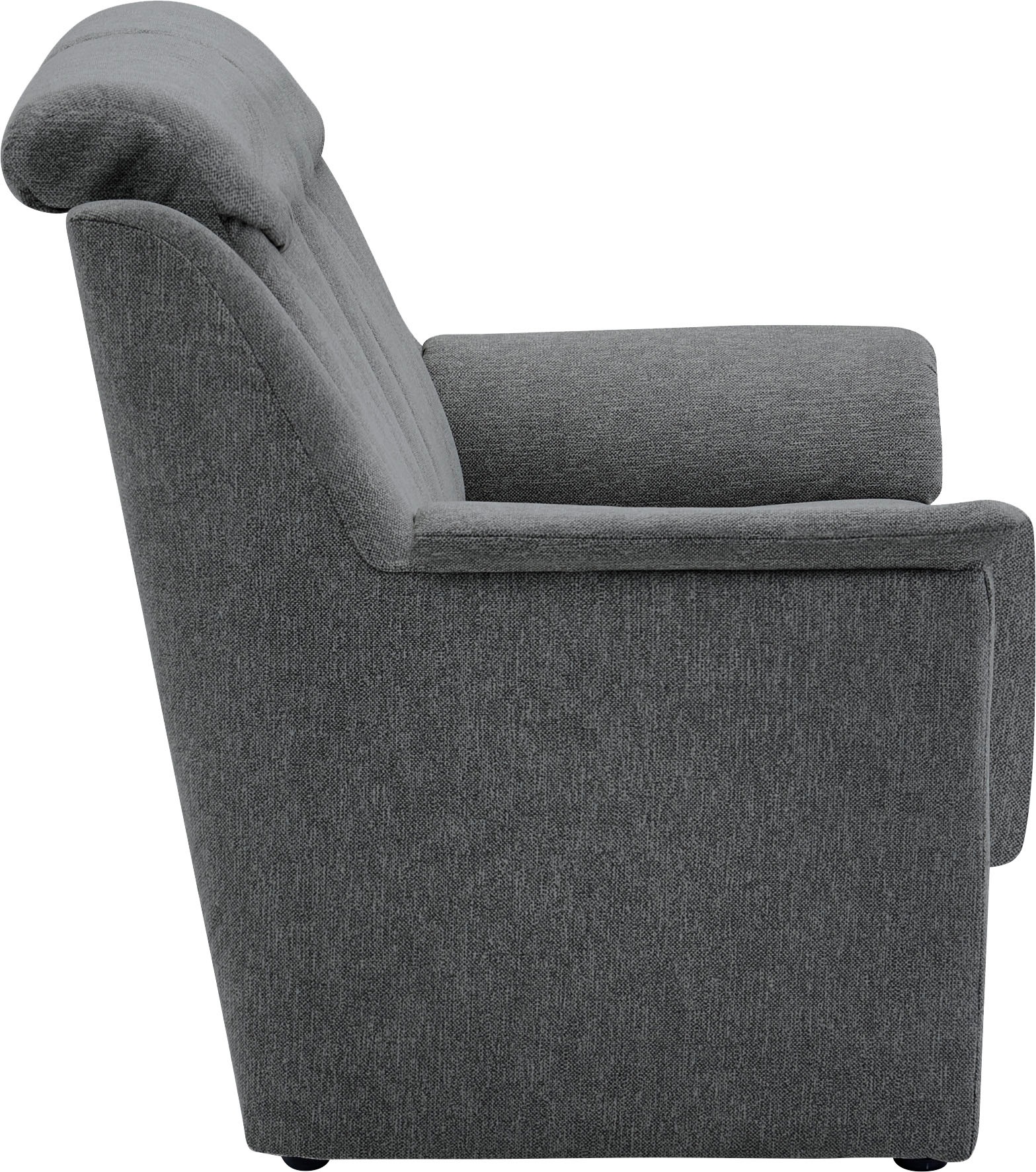 VILLA BECK Polstergarnitur »Lugano«, (Set, 3 tlg.), Kopfteilverstellung, in Sitzhöhe 49 cm, 3-Sitzer und 2x Sessel