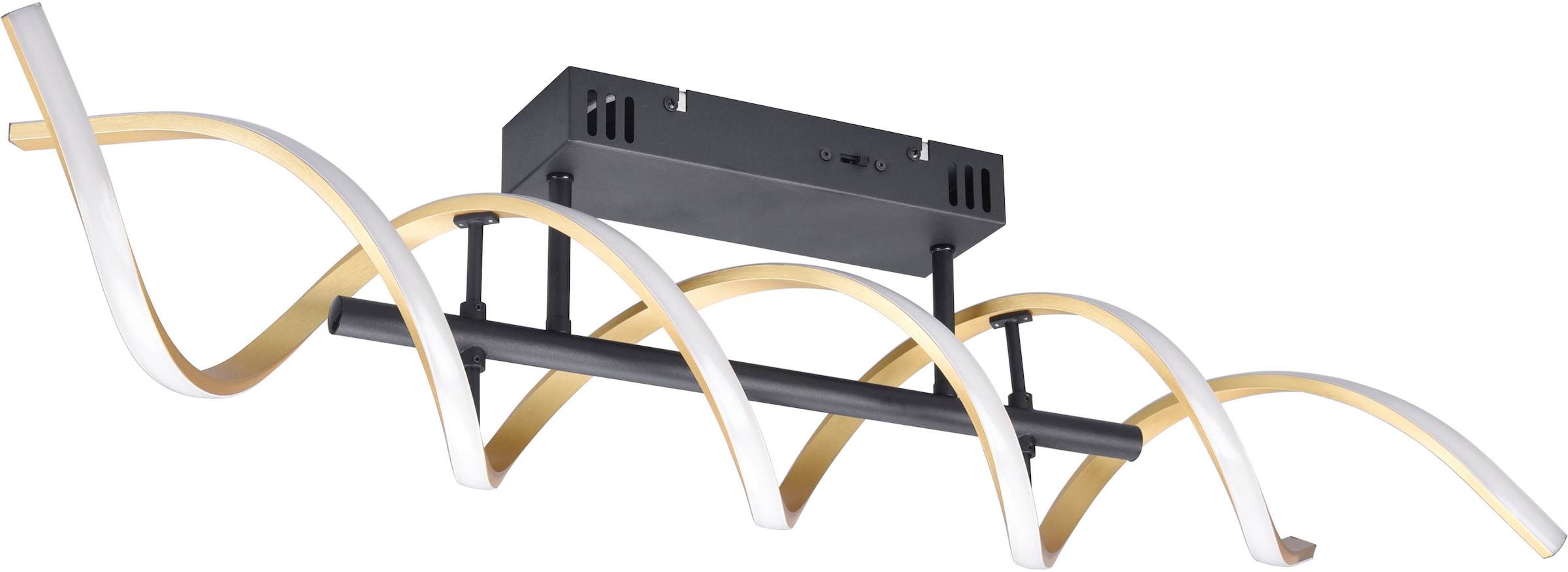 TRIO LEUCHTEN LED Deckenleuchte "Sequence", 1, H: 20,5cm, 1 Stk., braun, Wohnzimmer, Leuchten, Deckenlampe dimmbar, Lichtfarbe einstellbar, 5000