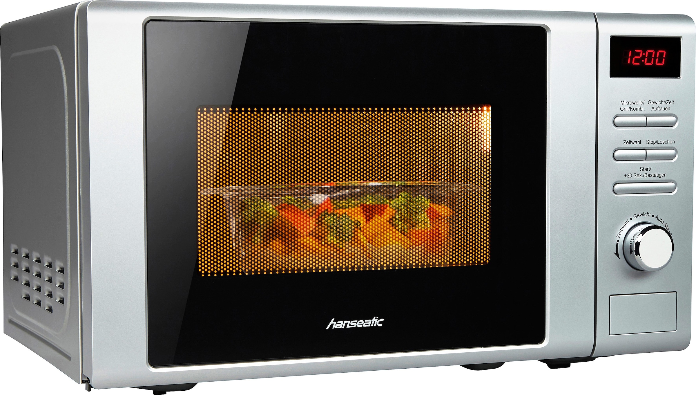 Hanseatic Mikrowelle | 700 BAUR W, Grill, »619166«, silberfarben