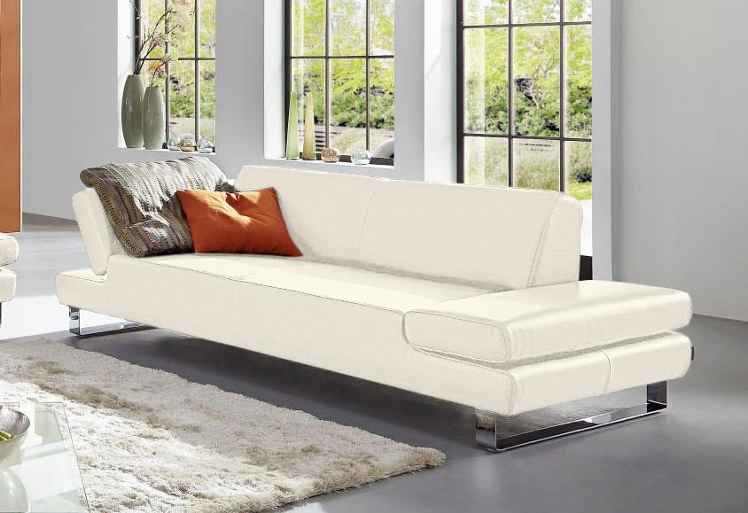 W.SCHILLIG 3-Sitzer "taboo Designsofa mit hohem Sitzkomfort, Breite 232cm, Sitztiefe 69cm" mit Übertiefe, inklusive Armlehnenverstellung