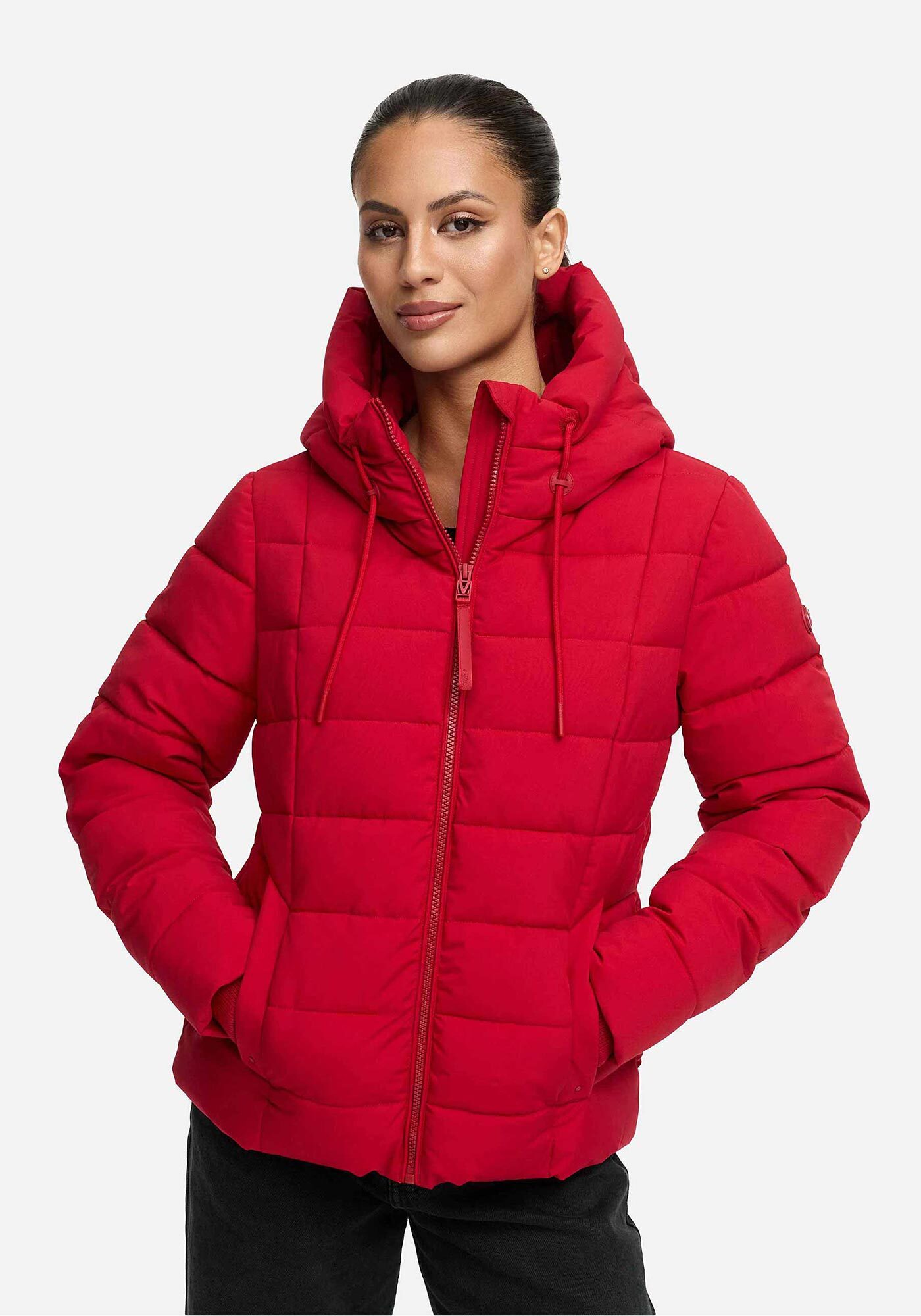 Marikoo Winterjacke "Tayenaa" mit schmaler Steppung und extra hohem Kragen