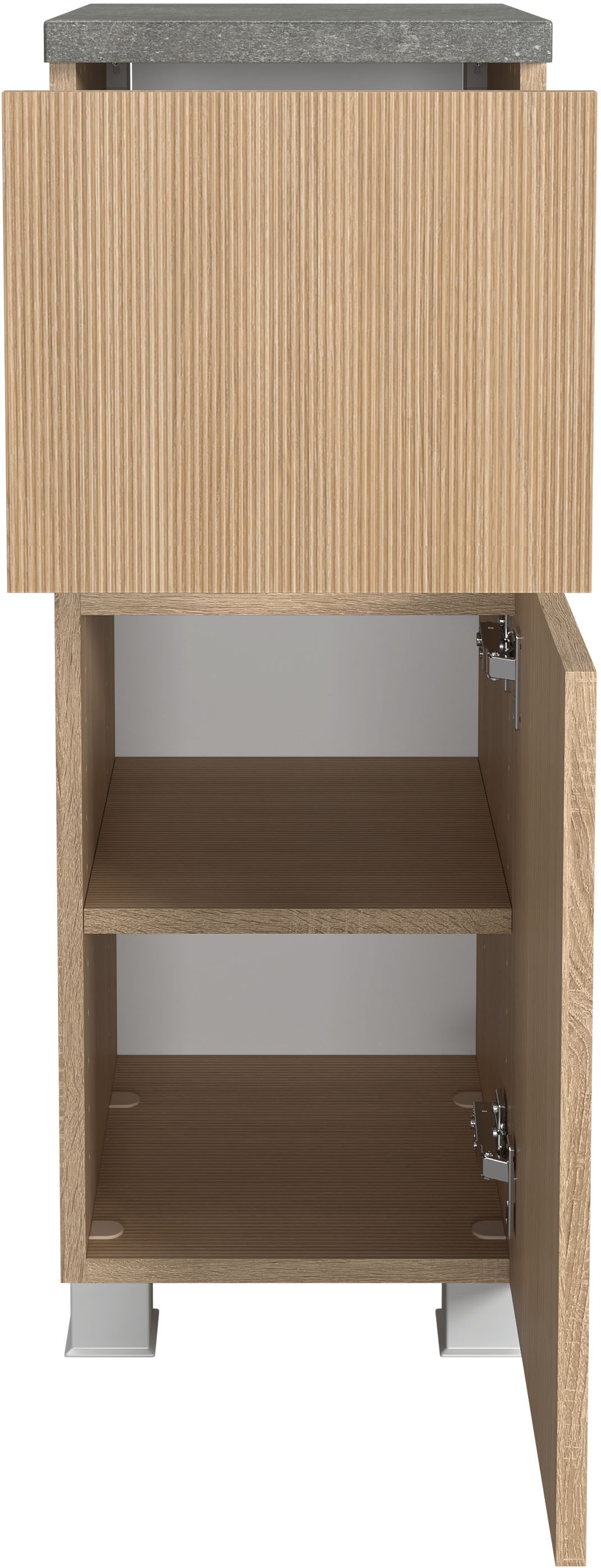 welltime Badmöbel-Set »Eixo«, Set 140 cm breit, Badmöbel mit LED-Beleuchtung