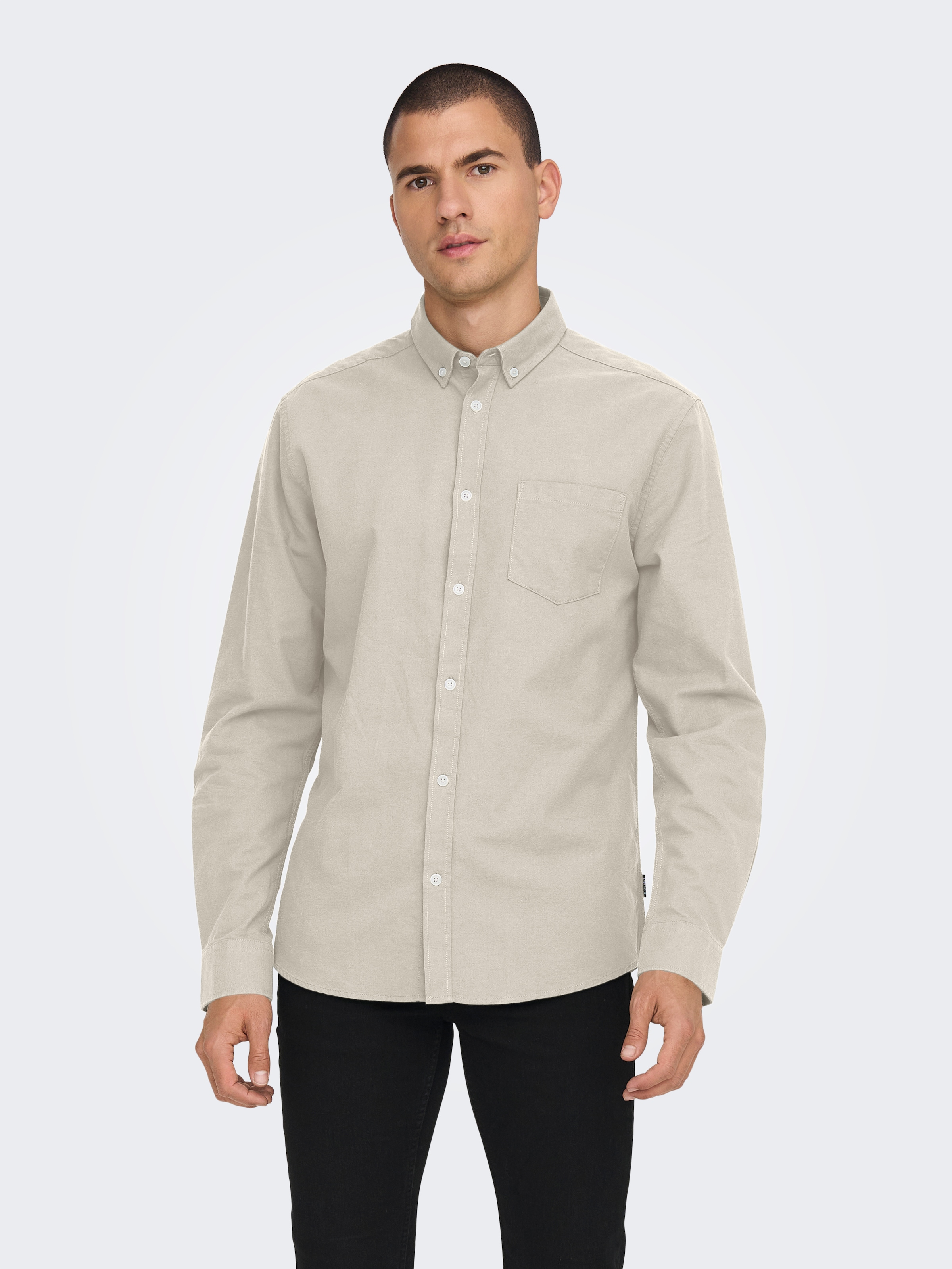 ONLY & SONS Langarmhemd "ONSALVARO SLIM LS OXFORD SHIRT NOOS" günstig online kaufen