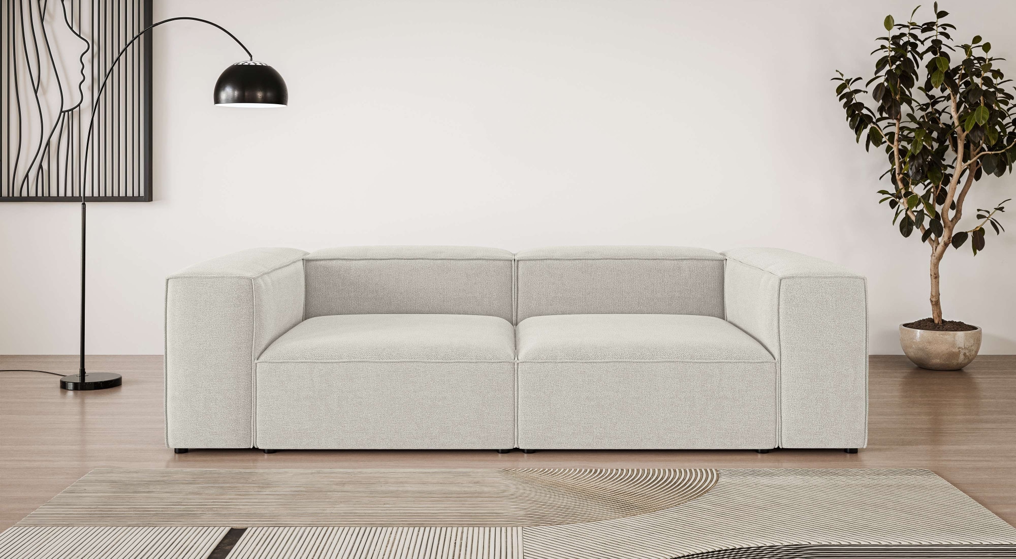 INOSIGN Big-Sofa "XL HAILY Modularsofa extra tief, Maße B/T/H: 260/130/72 c günstig online kaufen