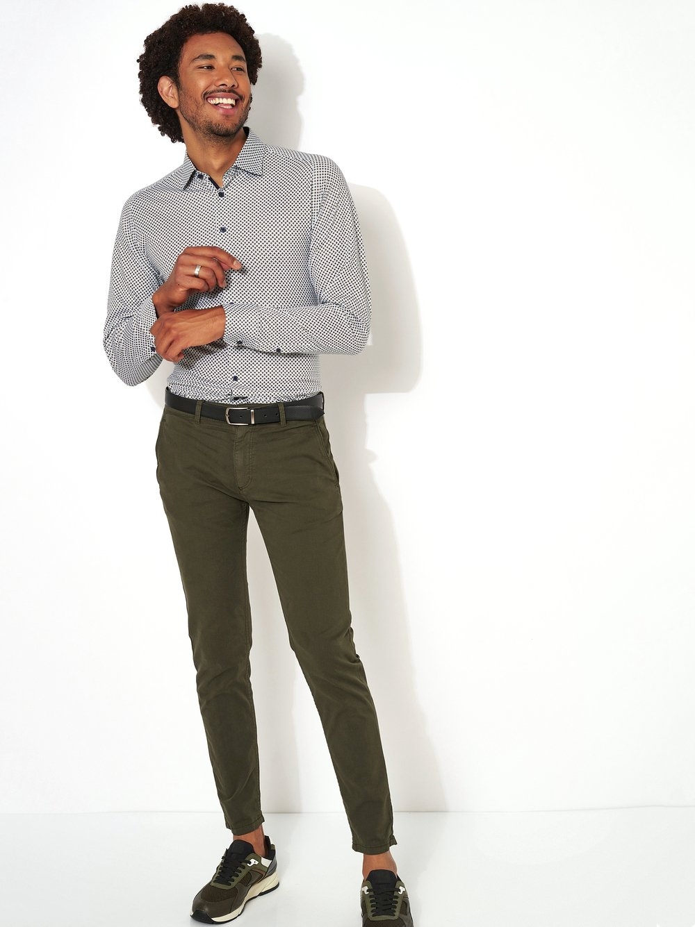 DESOTO Businesshemd »Casual Kent 1/1«, Mit Minimal Print