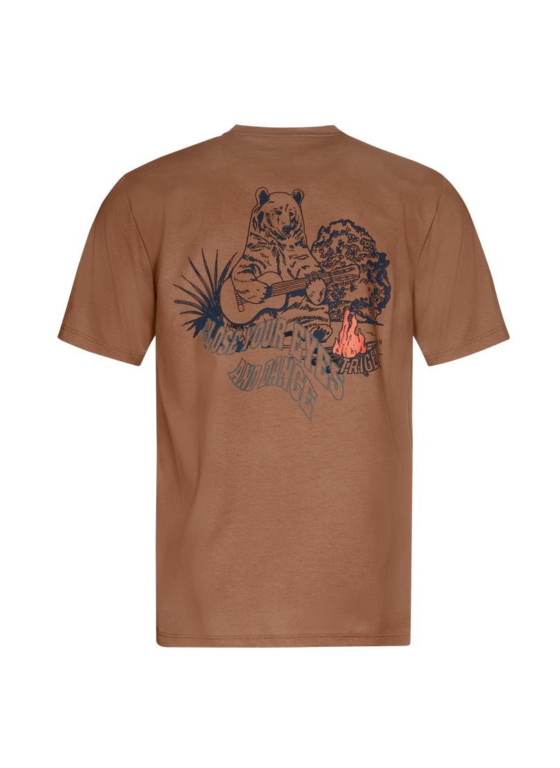 Trigema T-Shirt »TRIGEMA T-Shirt mit großem Bären-Printmotiv«, (1 tlg.)
