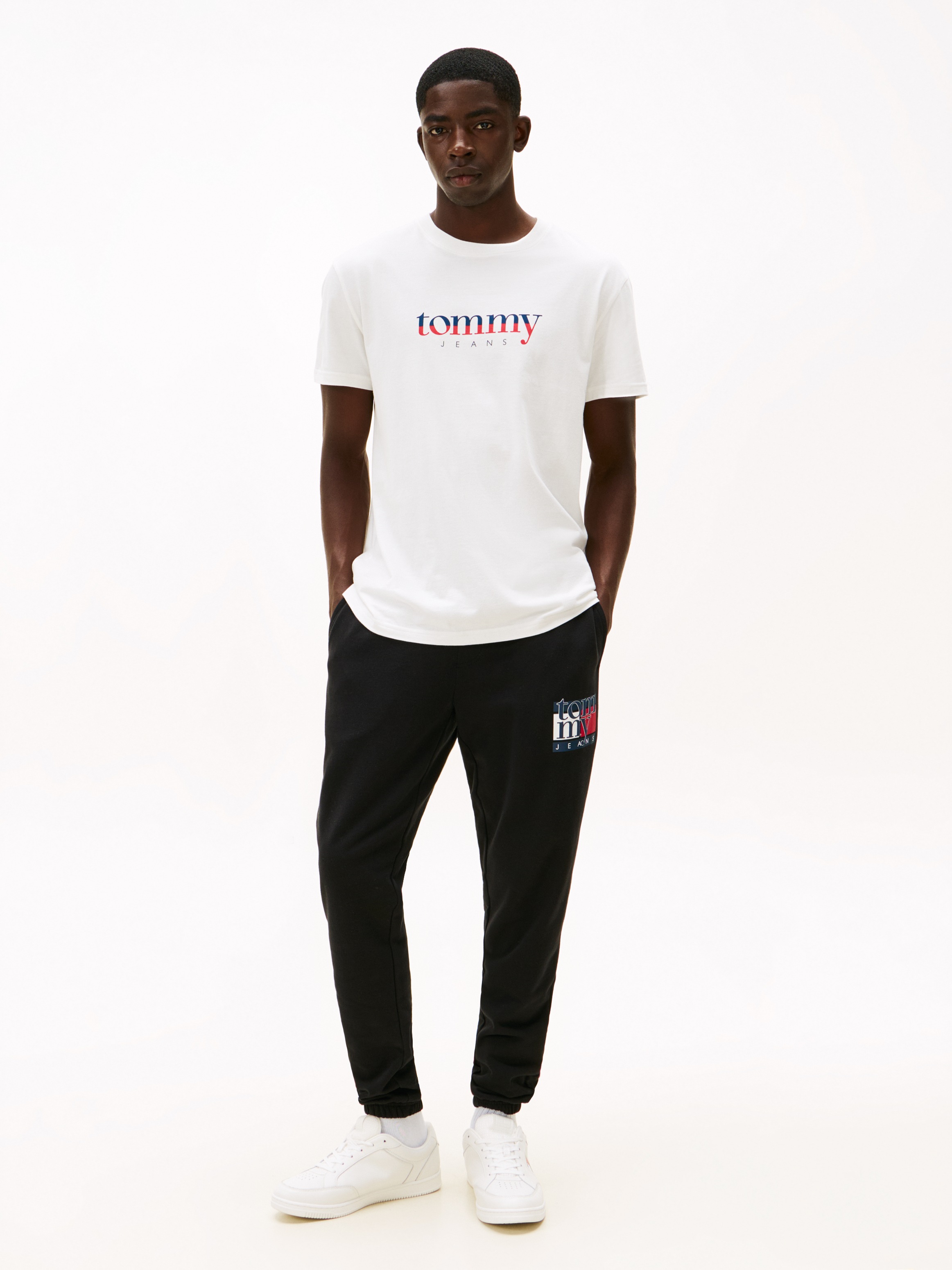 Thumbnail - Tommy Jeans Sweathose "TJM RWB FLAG" Jogginghose, Print, elastischer Bund, slim fit