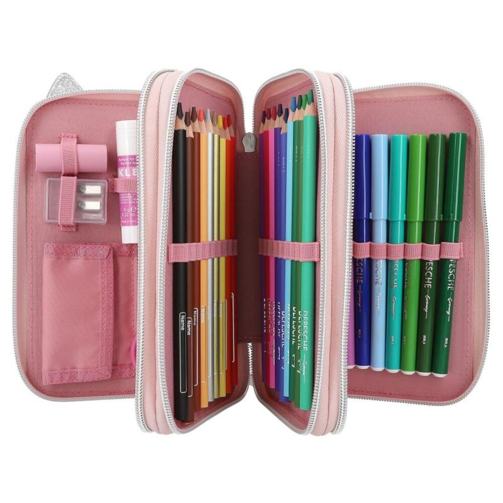 Depesche Buntstift »Federtasche TOPModel 20 x 13 x 7,5 cm pink«