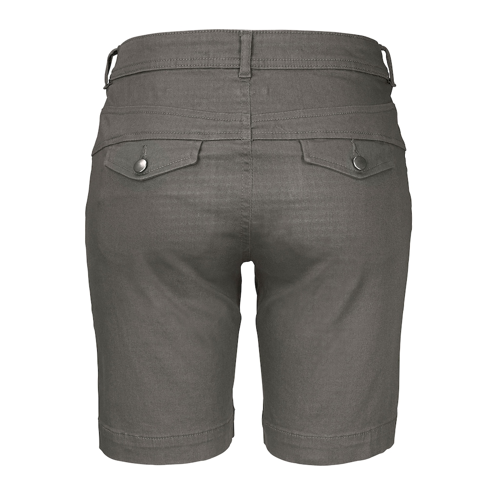 LASCANA Bermudas, zum Krempeln, aus elastischer Baumwolle, kurze Hose, Shorts