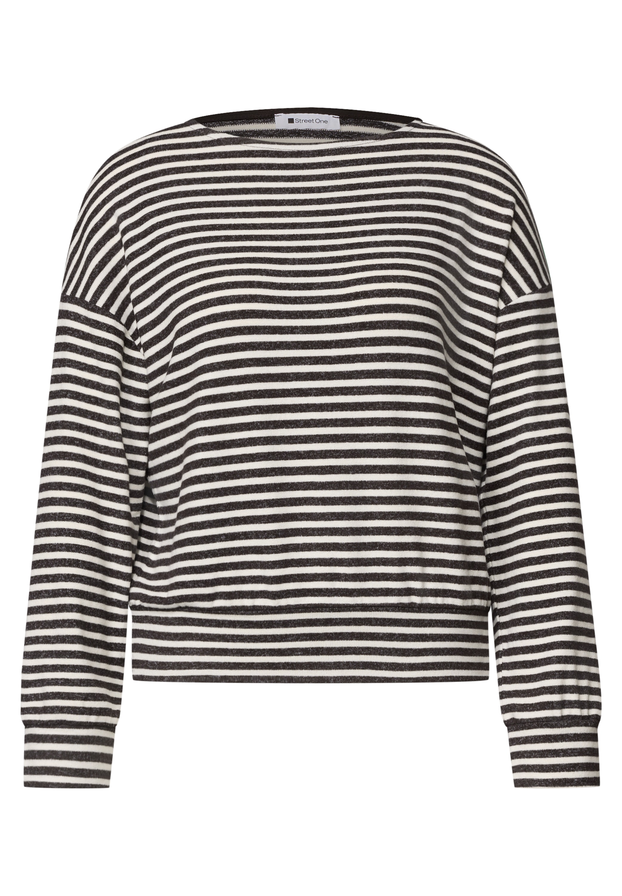 STREET ONE Langarmshirt mit Elastikbund