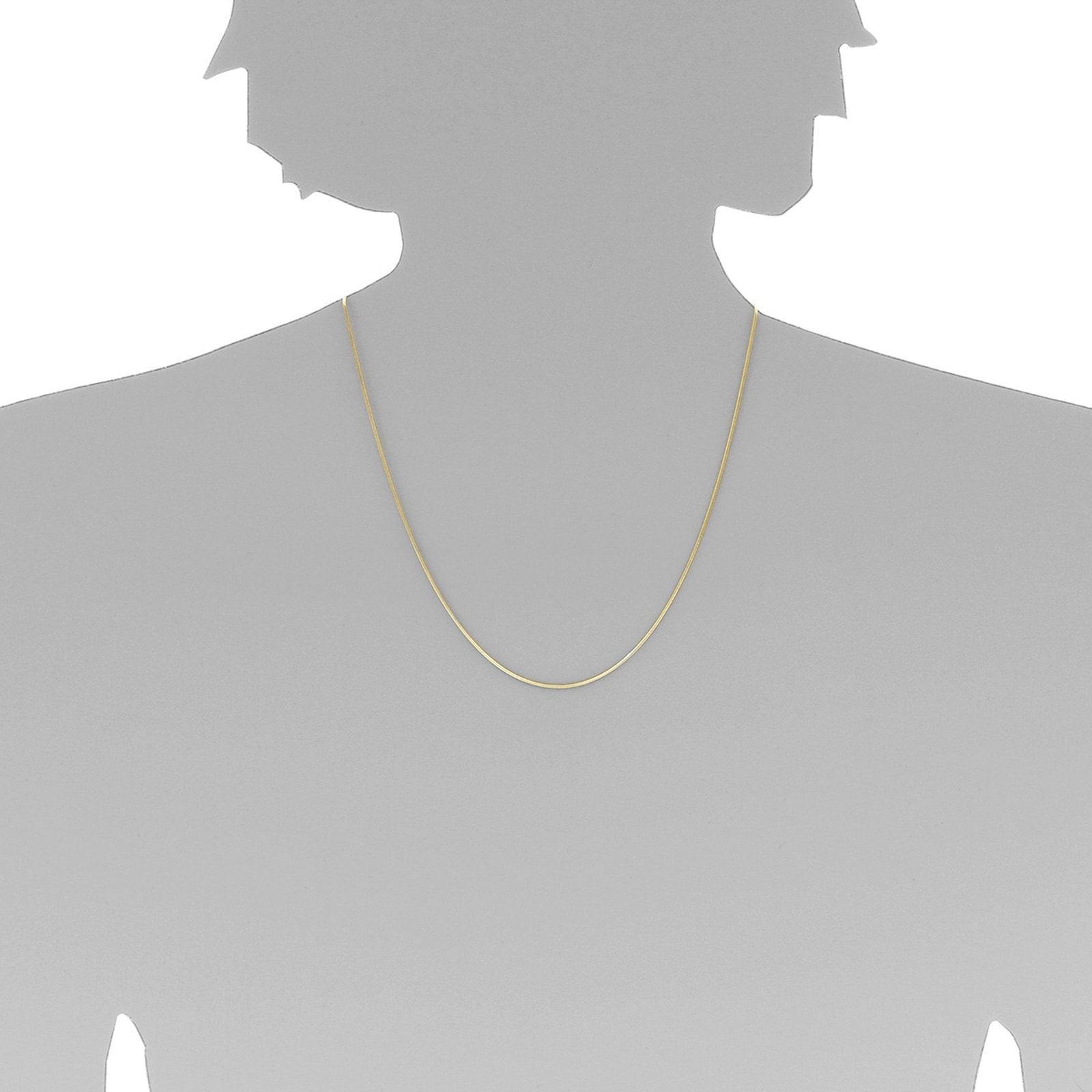 OSTSEE-SCHMUCK Goldkette »- Schlange 1,0 mm - Gold 333/000 -,«