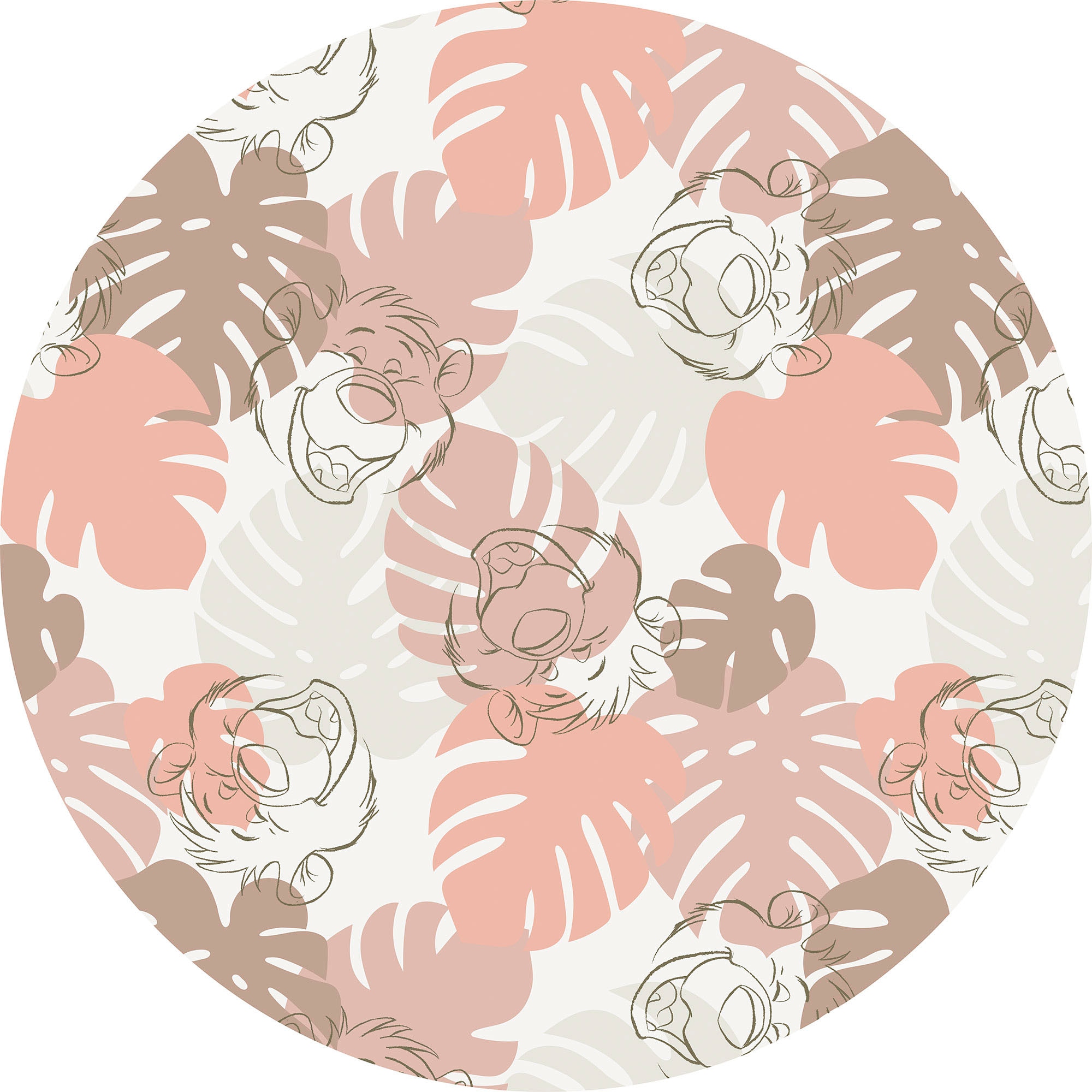 Komar Wandtattoo "selbstklebendes Vlies - Jungle Joy - Größe 125 x 125 cm" günstig online kaufen