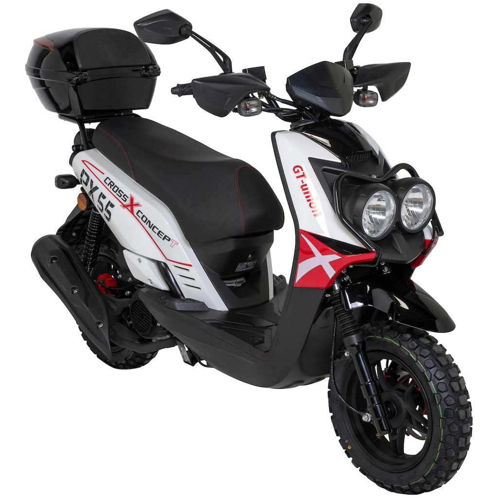 GT UNION Motorroller »PX 55 Cross-Concept«, 125 cm³, 85 km/h, Euro 5, 8,4 PS, (Set), mit Topcase