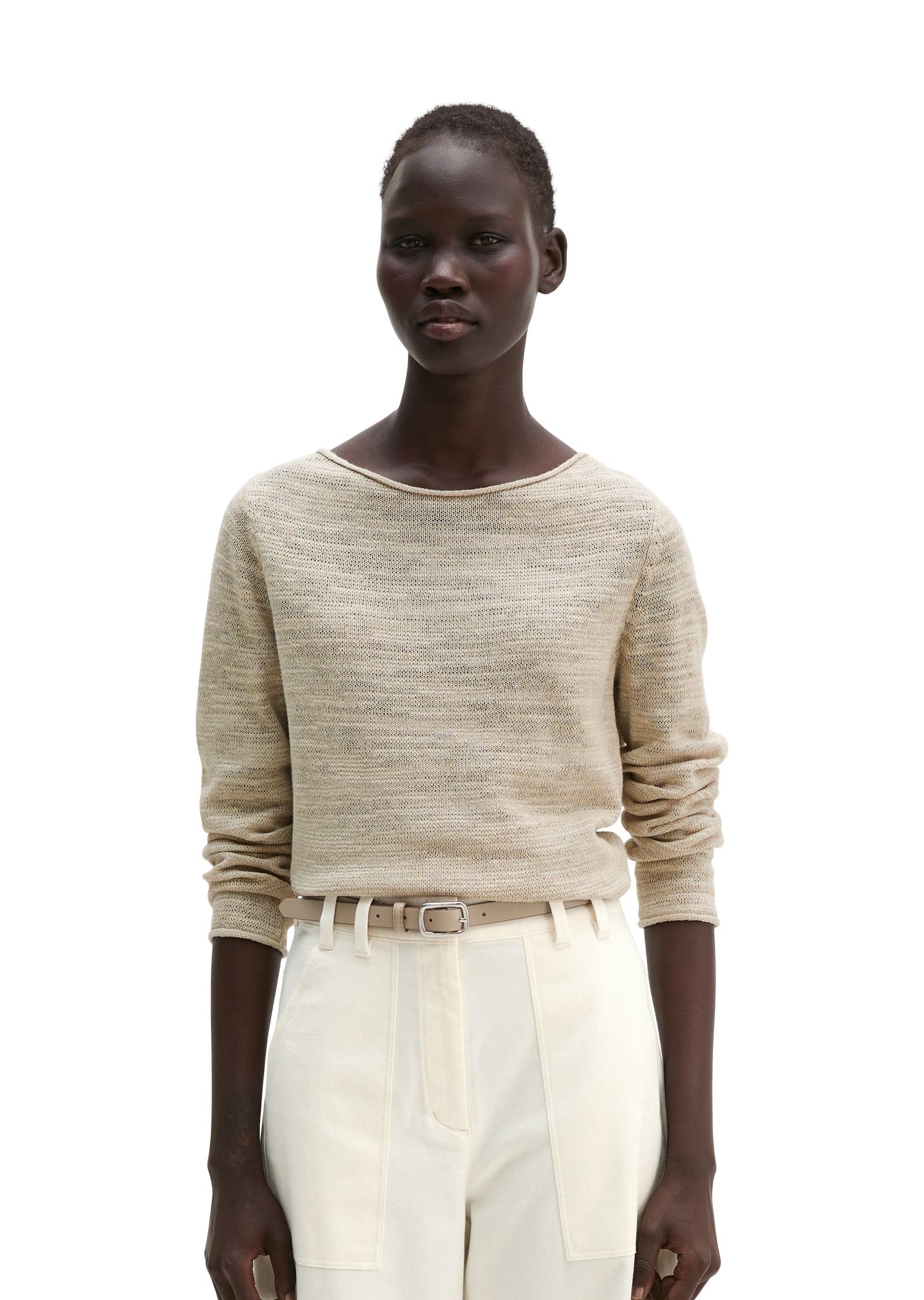 Marc OPolo Strickpullover "aus Leinen-Baumwolle-Mix"