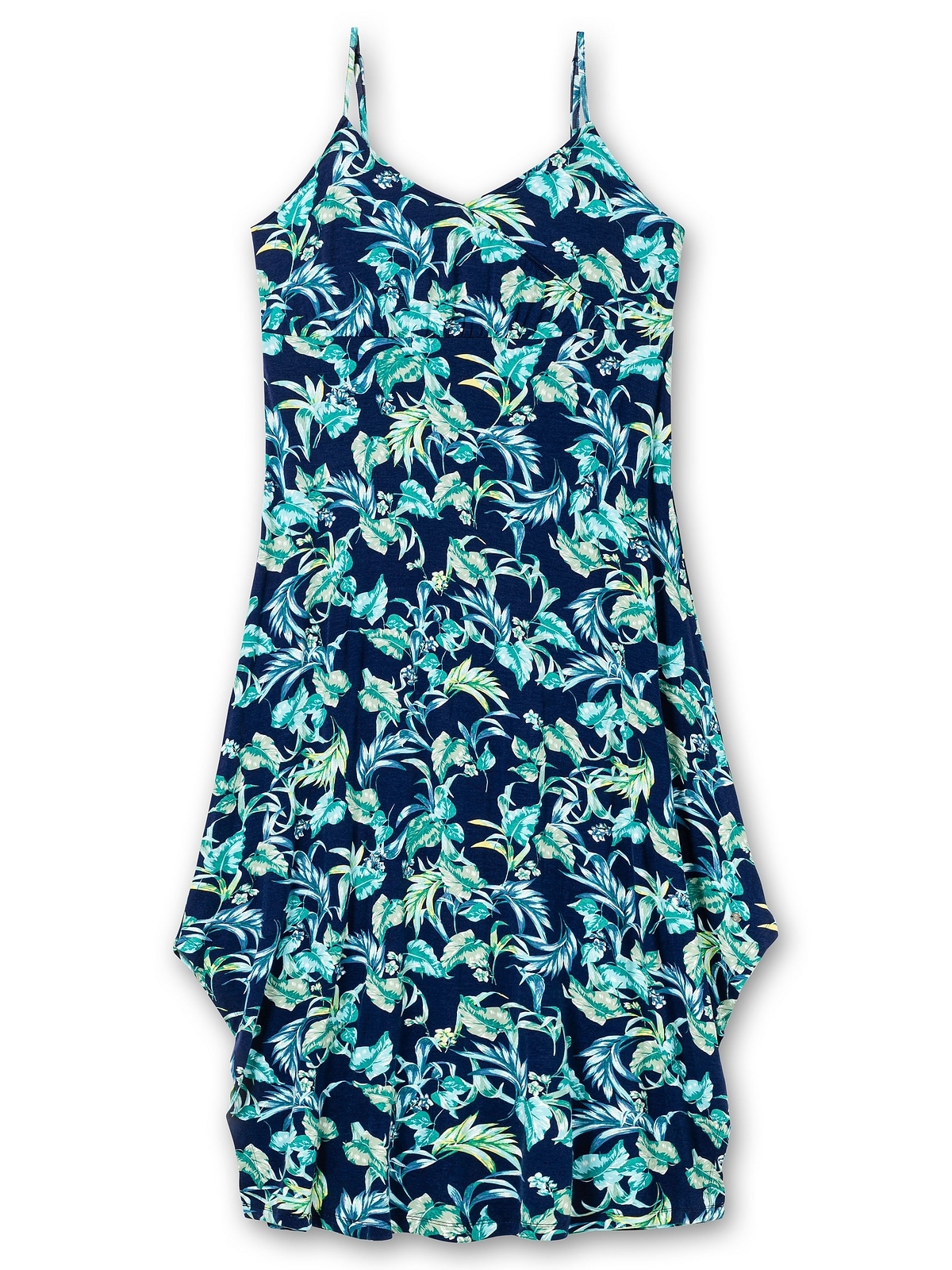 Sheego Maxikleid »Große Größen«, mit Blätterprint