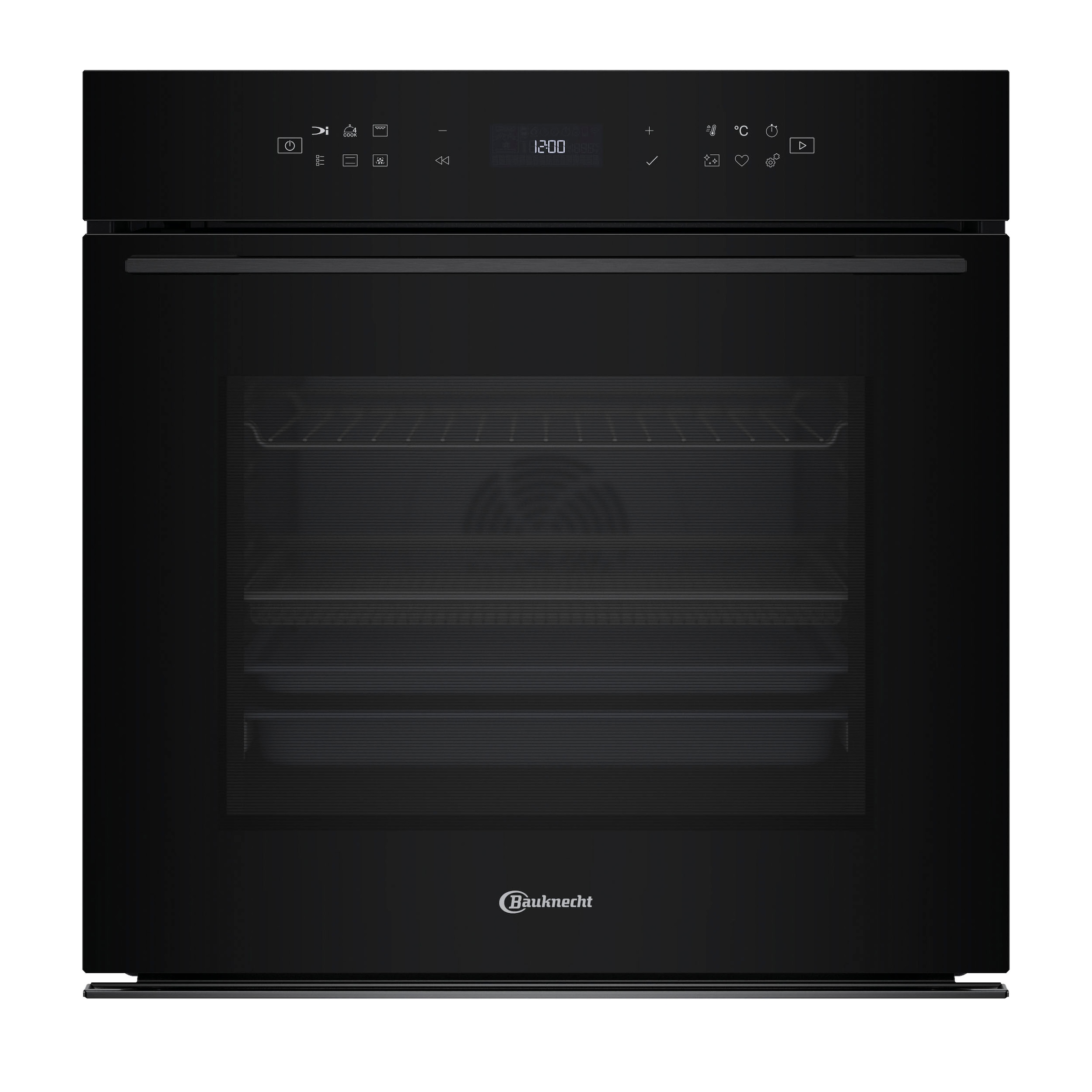BAUKNECHT Einbaubackofen "BBI78PT1SK", Energieeffizienz: A+ (A+++-D), schwarz, B:60cm, Backöfen, 310C Pizza-Funktion – wie frisch aus dem Steinofen, AirFry-Funktion, Einbaubackofen