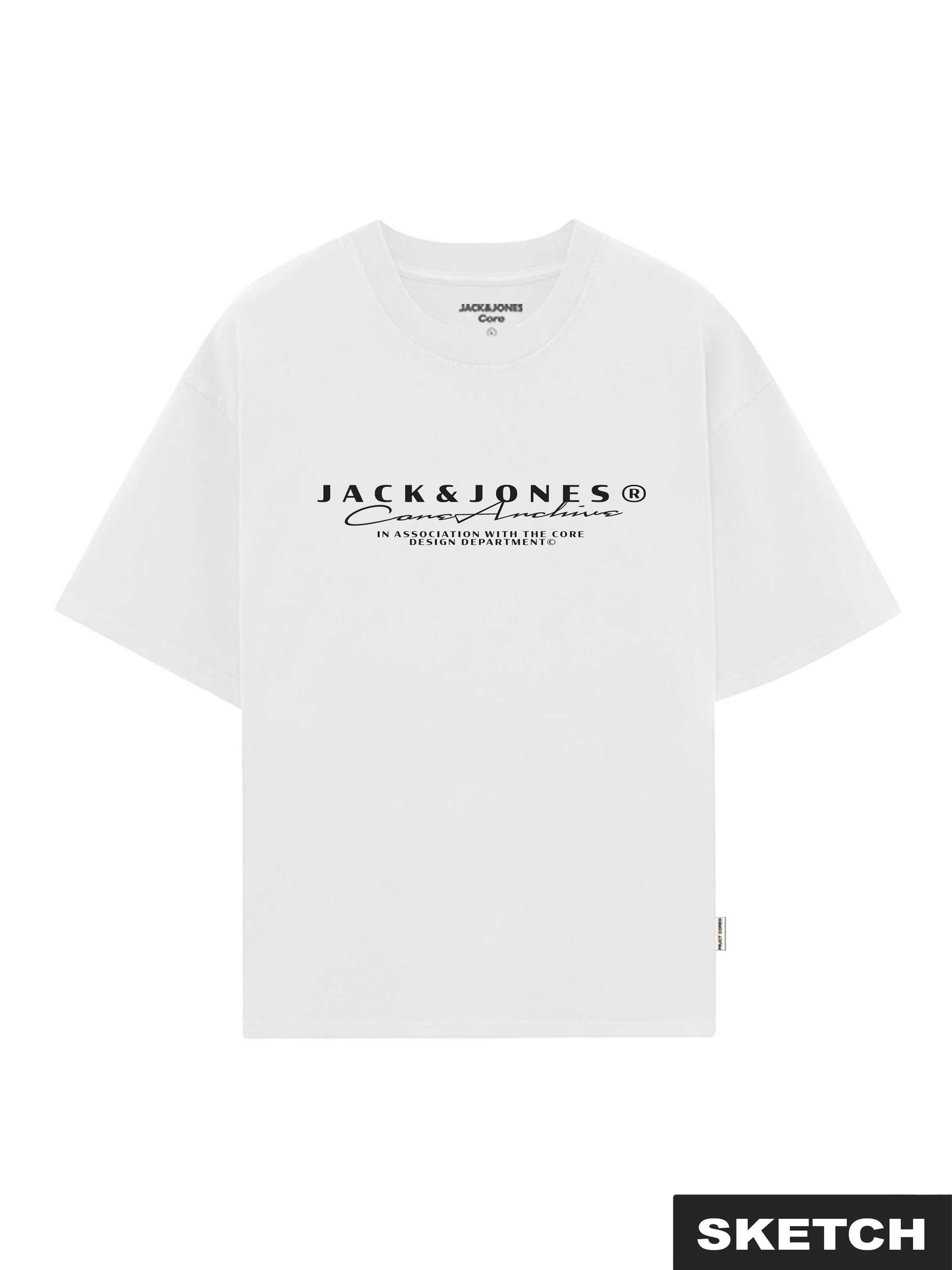 Jack & Jones T-Shirt "JCOPOINT BRANDING TEE SS CREW NECK FST" günstig online kaufen