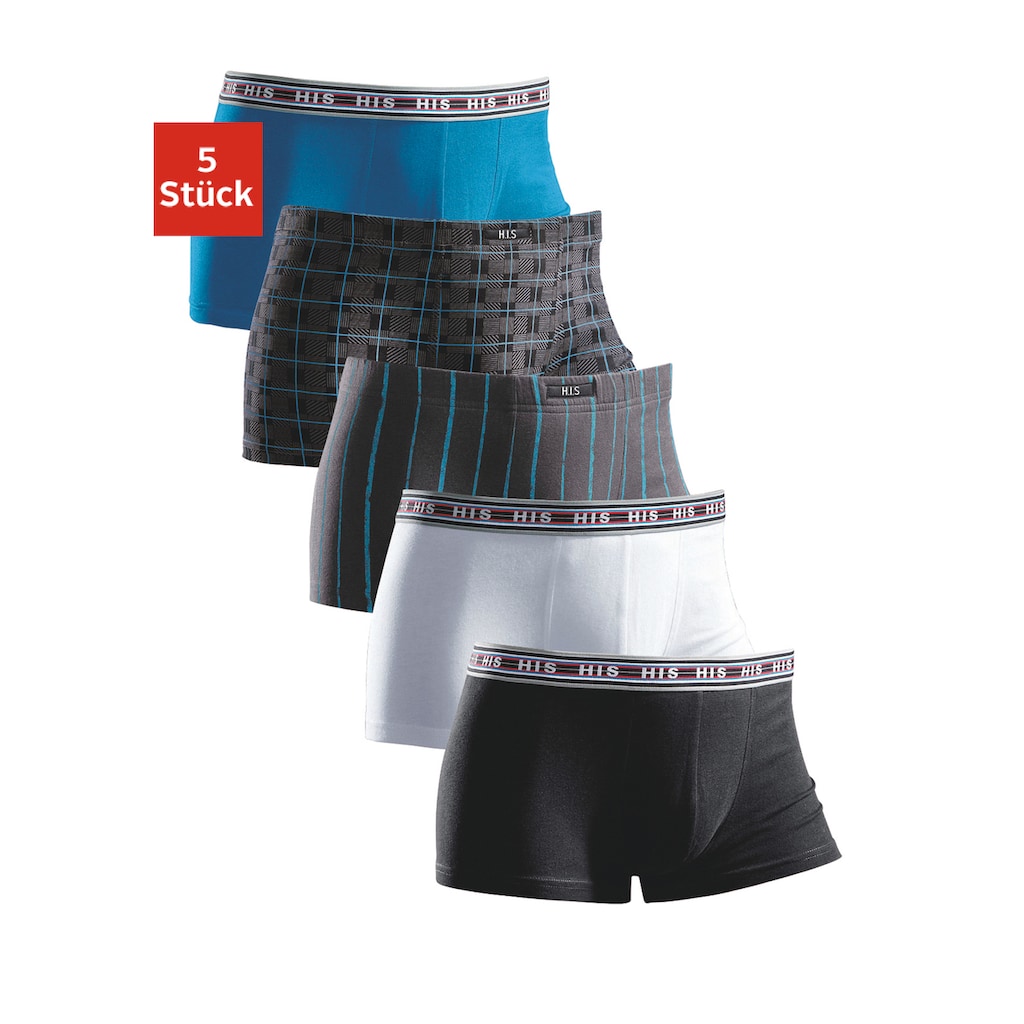 H.I.S Boxer, (Packung, 5 St.), aus Baumwoll-Stretch