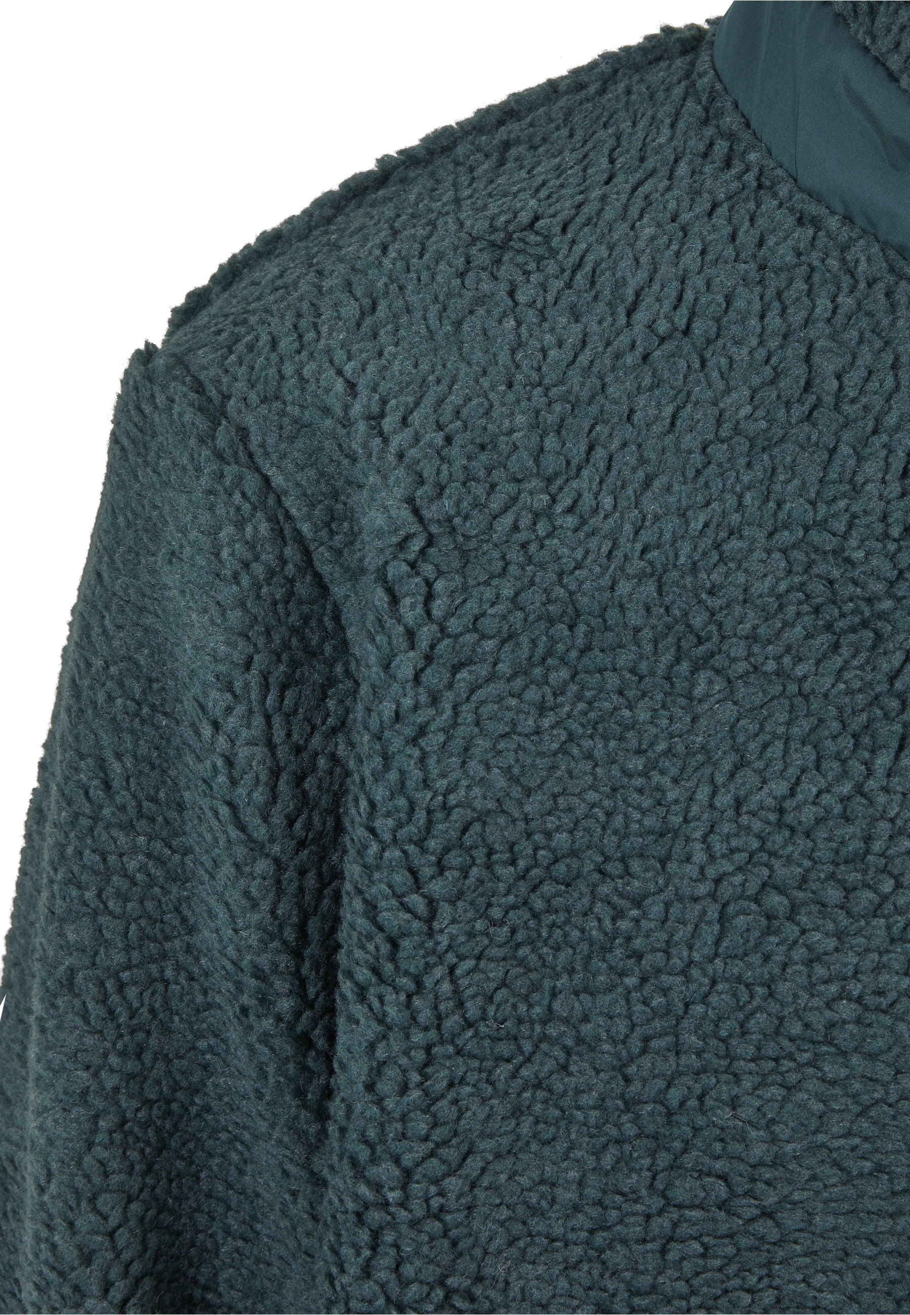 URBAN CLASSICS Winterjacke »Urban Classics Herren Basic Sherpa Jacket« 1 Stk. tlg. ohne Kapuze