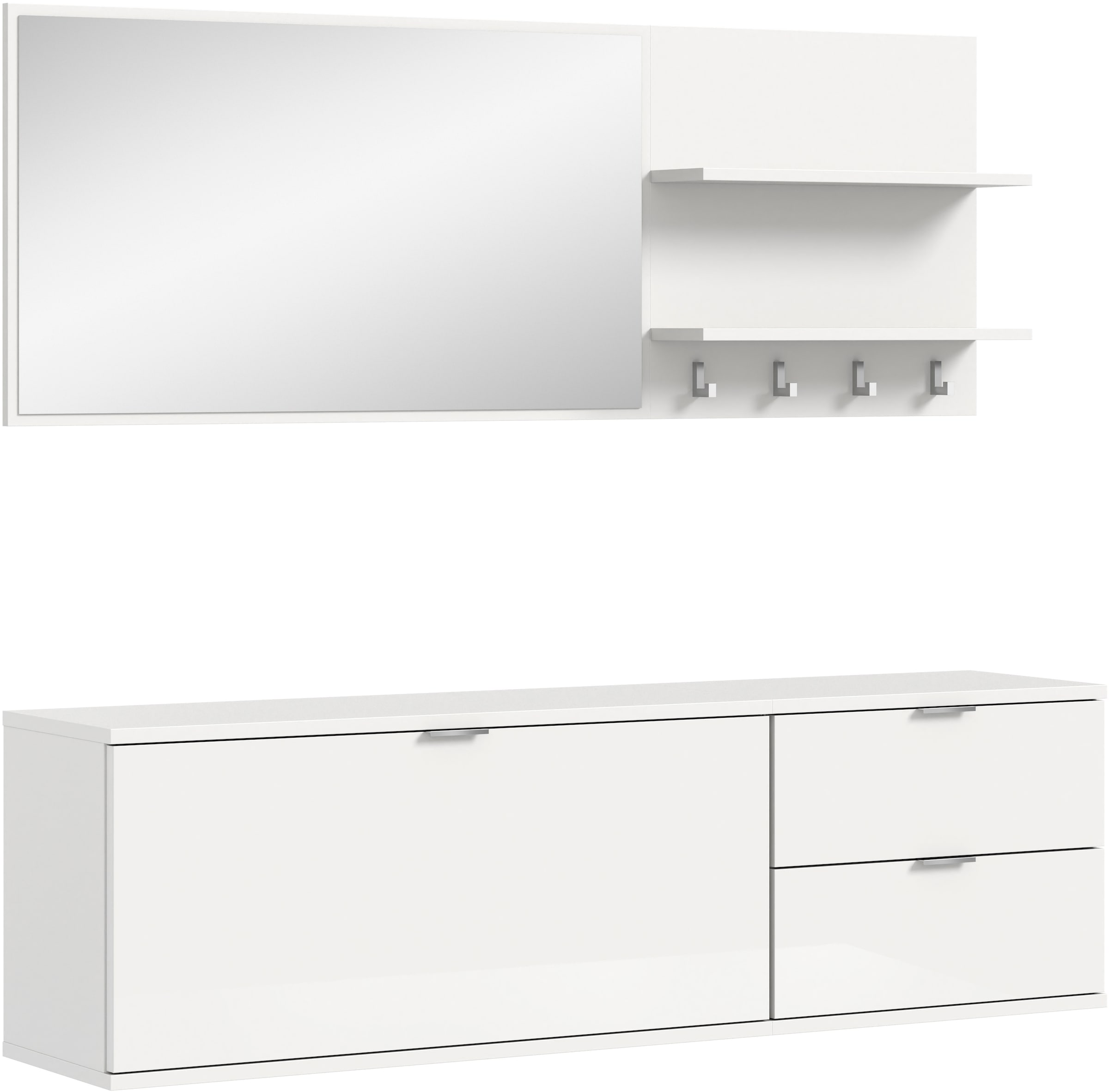 Home affaire Garderoben-Set "Trondheim Garderobenset 3-tlg., Breite 130 cm, günstig online kaufen