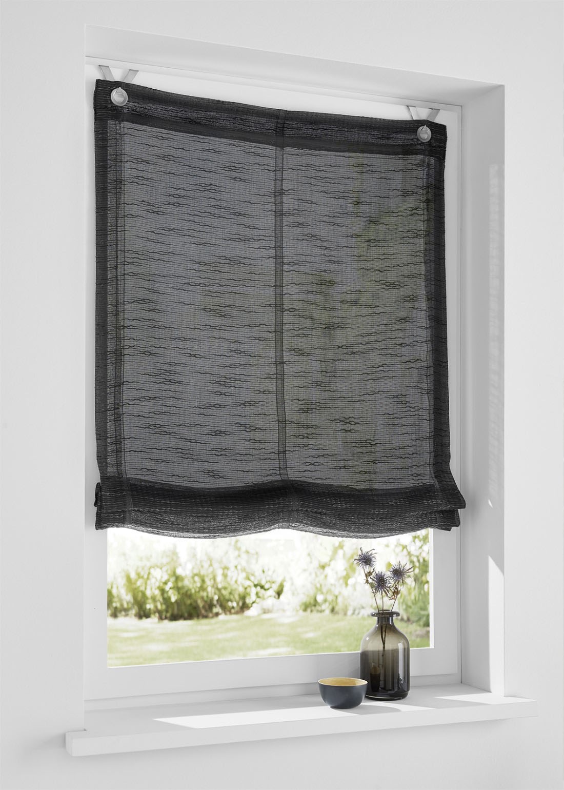 Kutti Raffrollo "Celtic" mit Hakenaufhängung freihängend halbtransparent, P günstig online kaufen