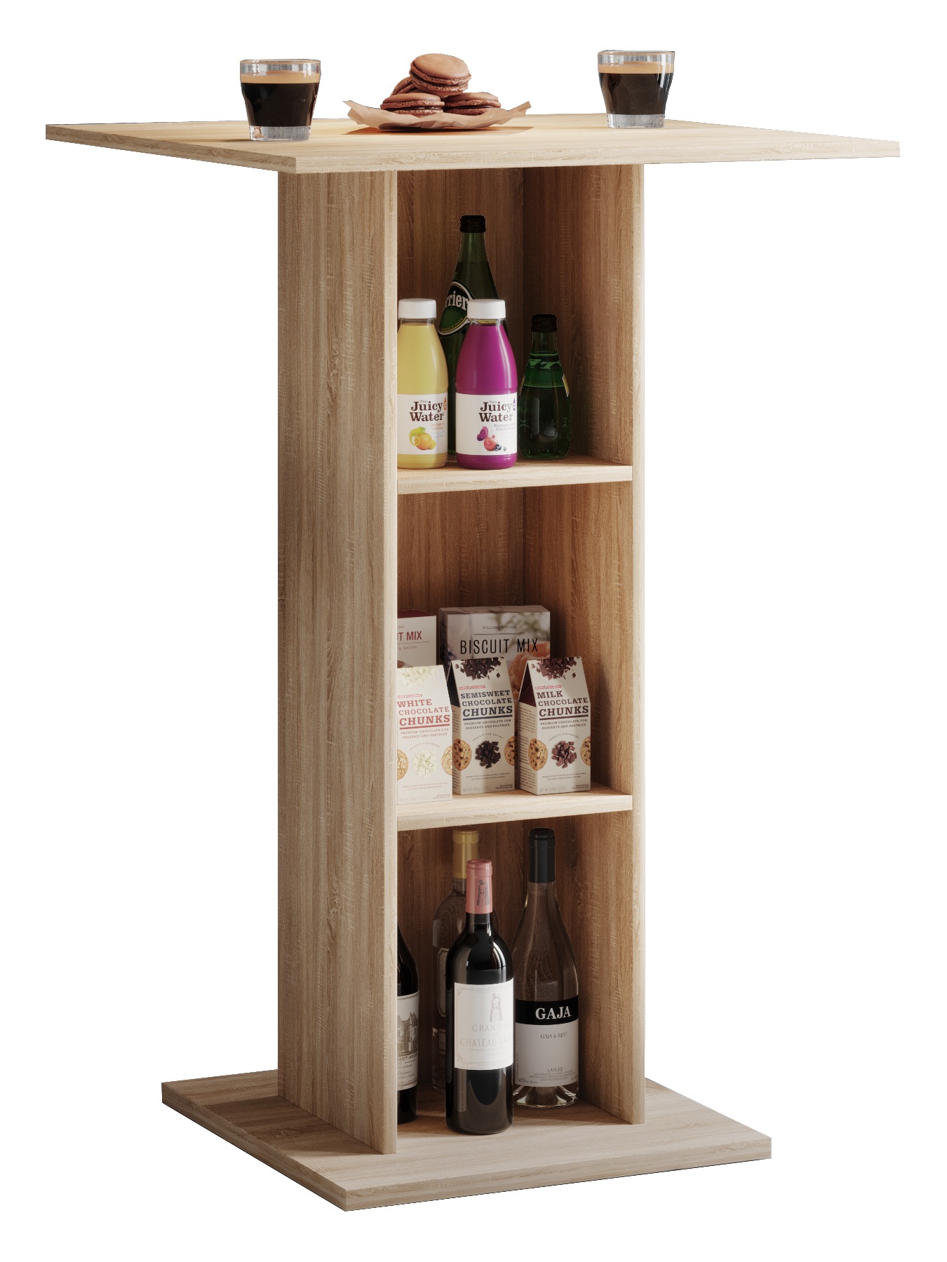 VCM Bartisch "VCM Holz Bartisch  Stehtisch  Maße ca. H. 108 x 70 x 70 cm  h günstig online kaufen