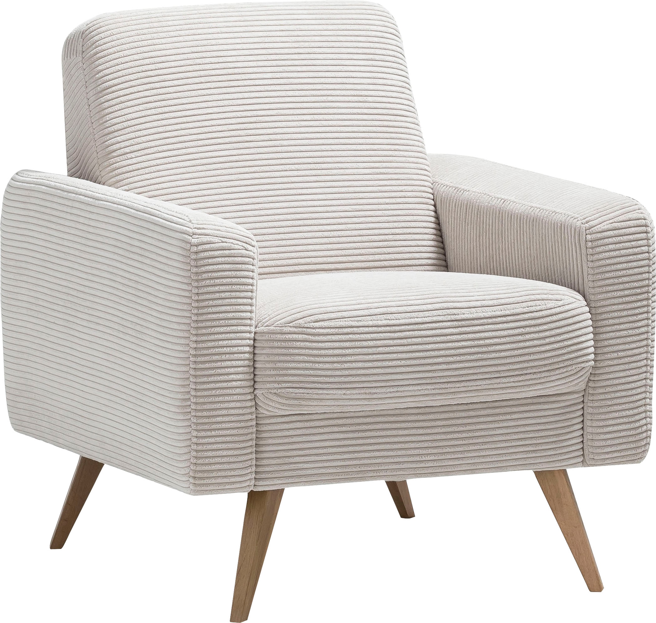 Sessel »Samso, Loungesessel«, elegant und bequem, aktueller Cord Bezug