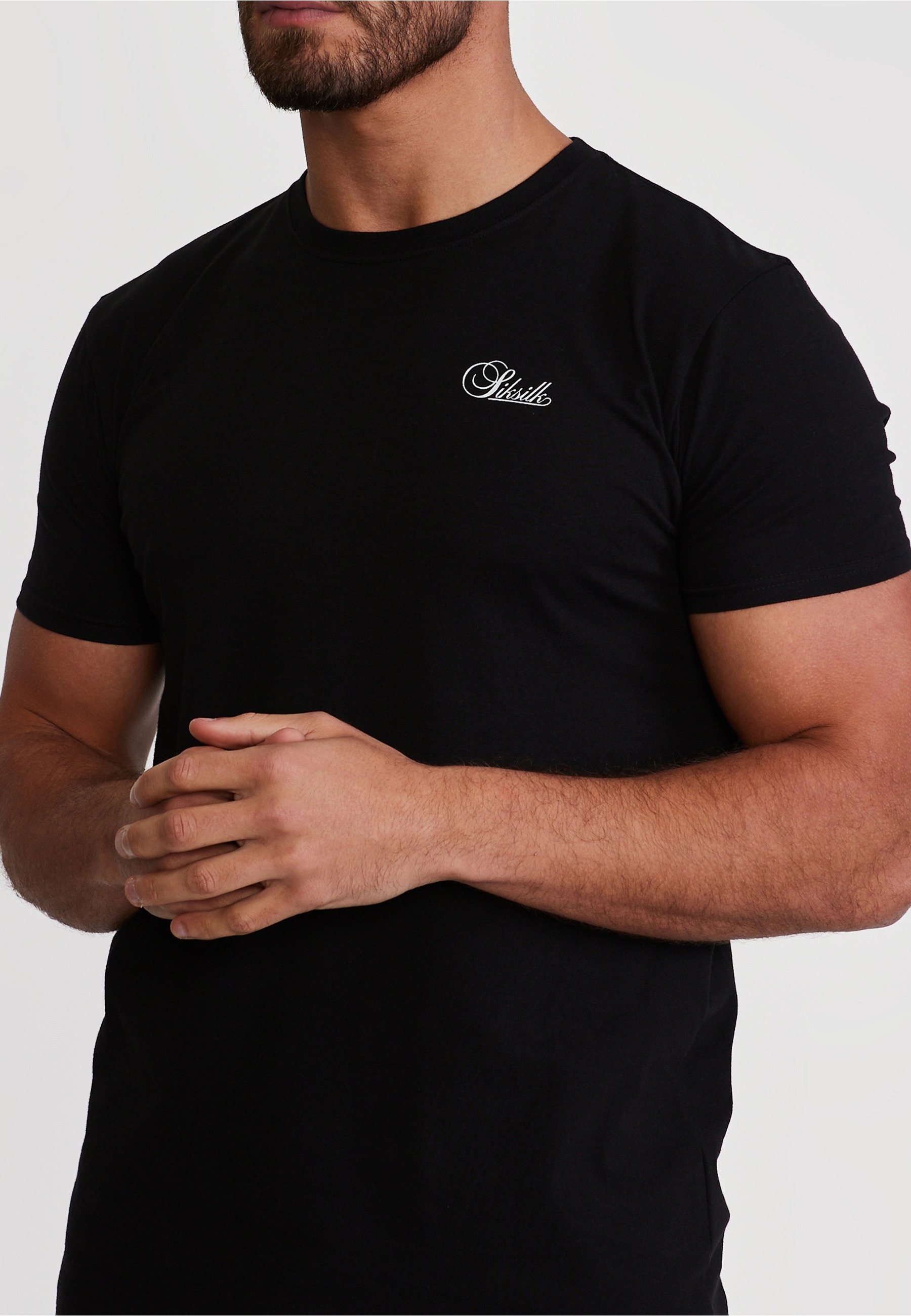 Siksilk T-Shirt »SikSilk Pack of 3 Muscle Fit T-Shirts« 1