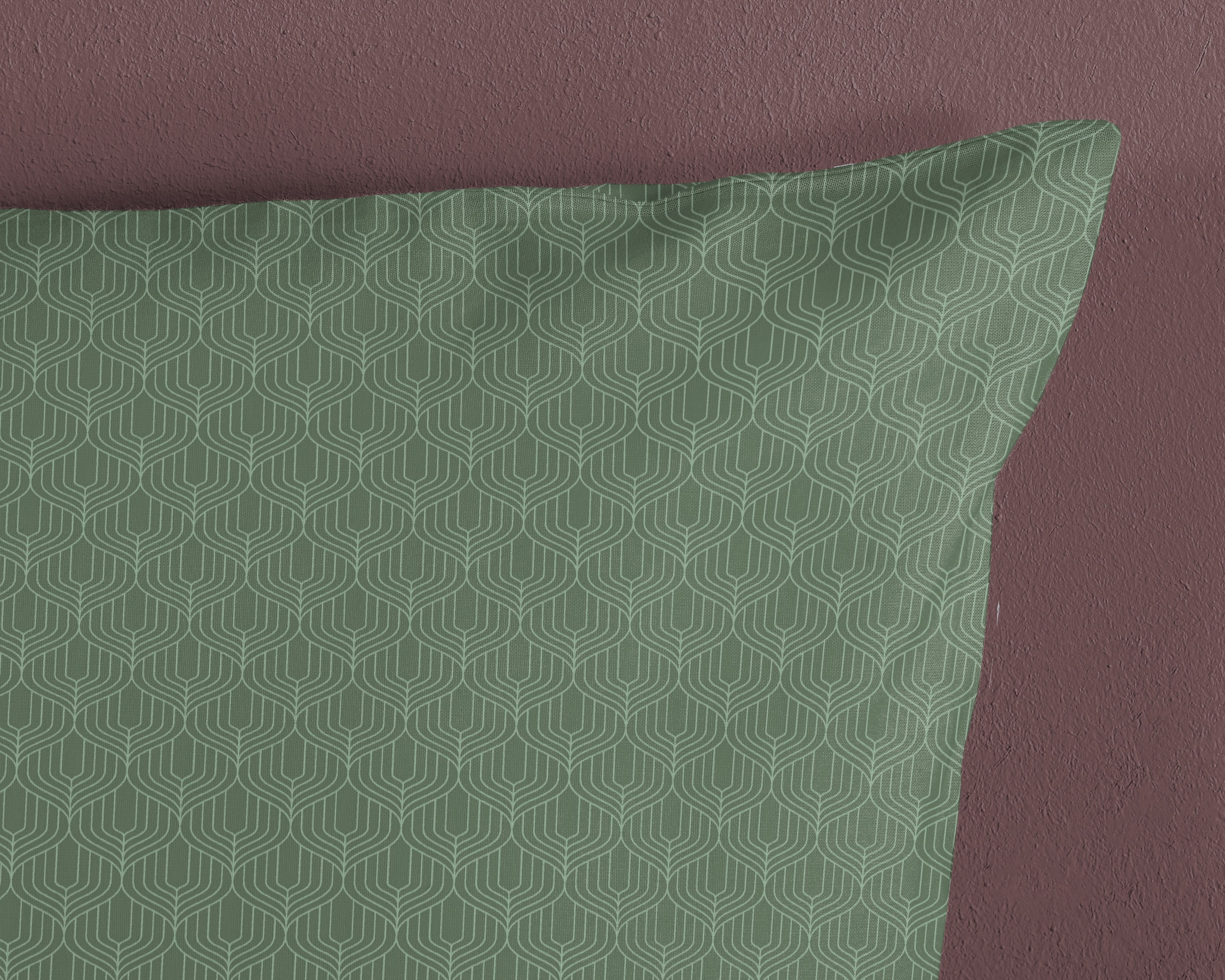 hip Kissenhülle »Palay«, (1 St., 1- 40x80 cm Kissenhülle), Baumwolle, Mako-Satin, 40x80, 1 Stück, Reißverschluss, grün