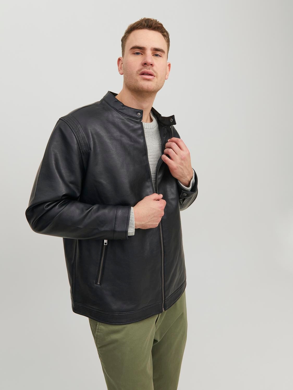 Jack & Jones PlusSize Bikerjacke "JJEROCKY CLEAN JACKET NOOS PLS" günstig online kaufen