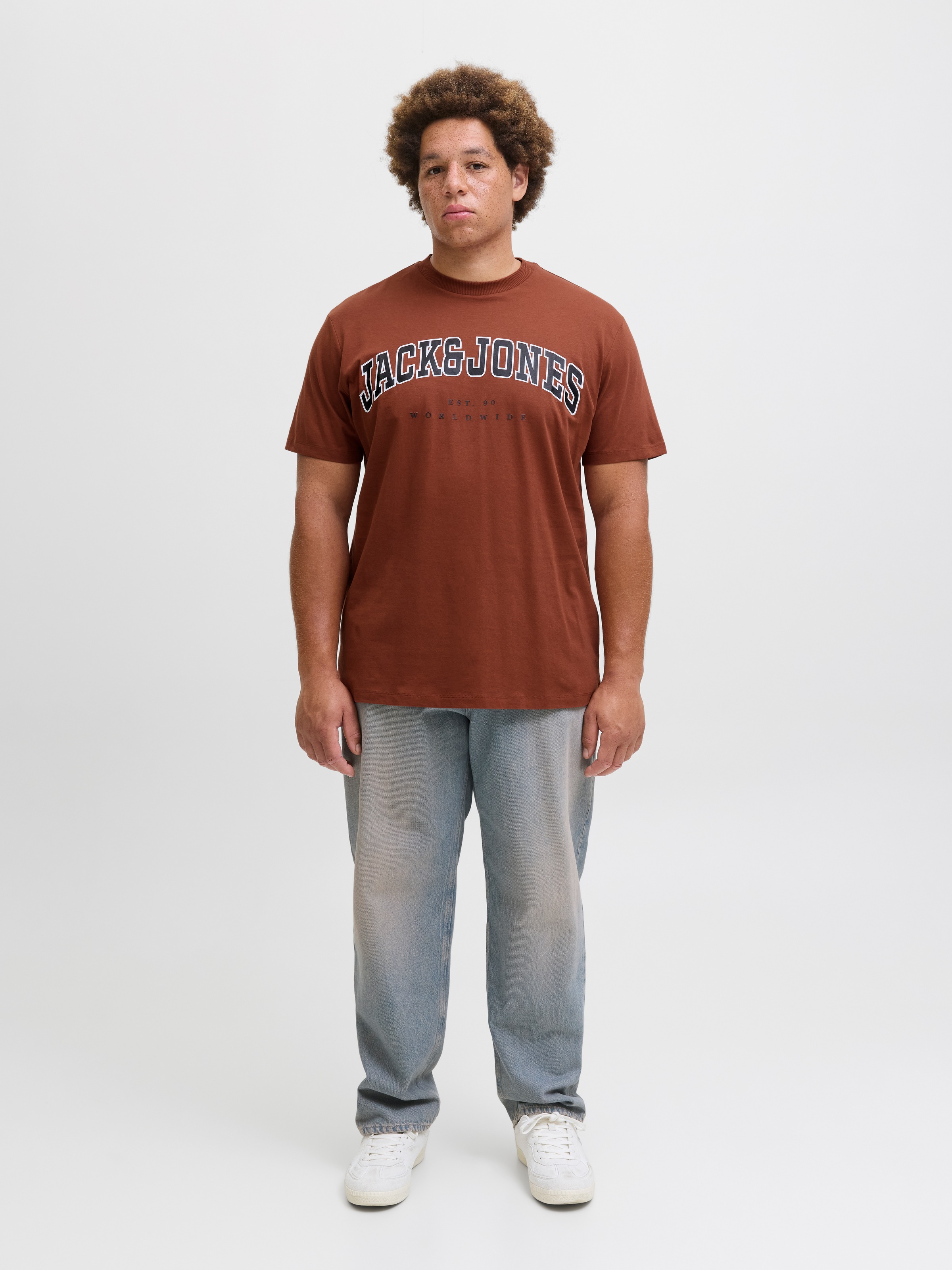 Jack & Jones PlusSize T-Shirt "JJECALEB VARSITY TEE SS O-NECK NOOS PLS" günstig online kaufen