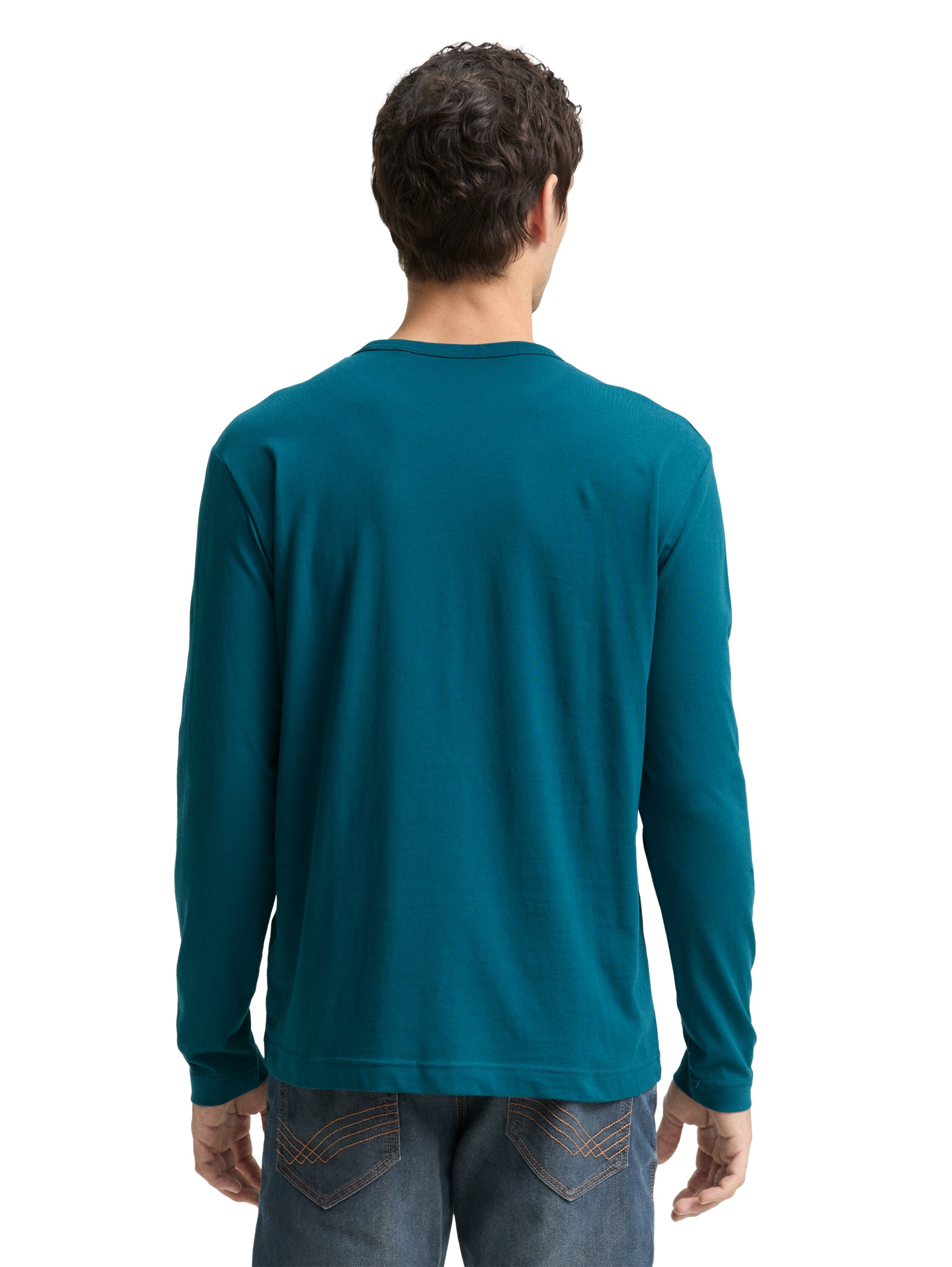 TOM TAILOR Langarmshirt mit Logo Schriftzug