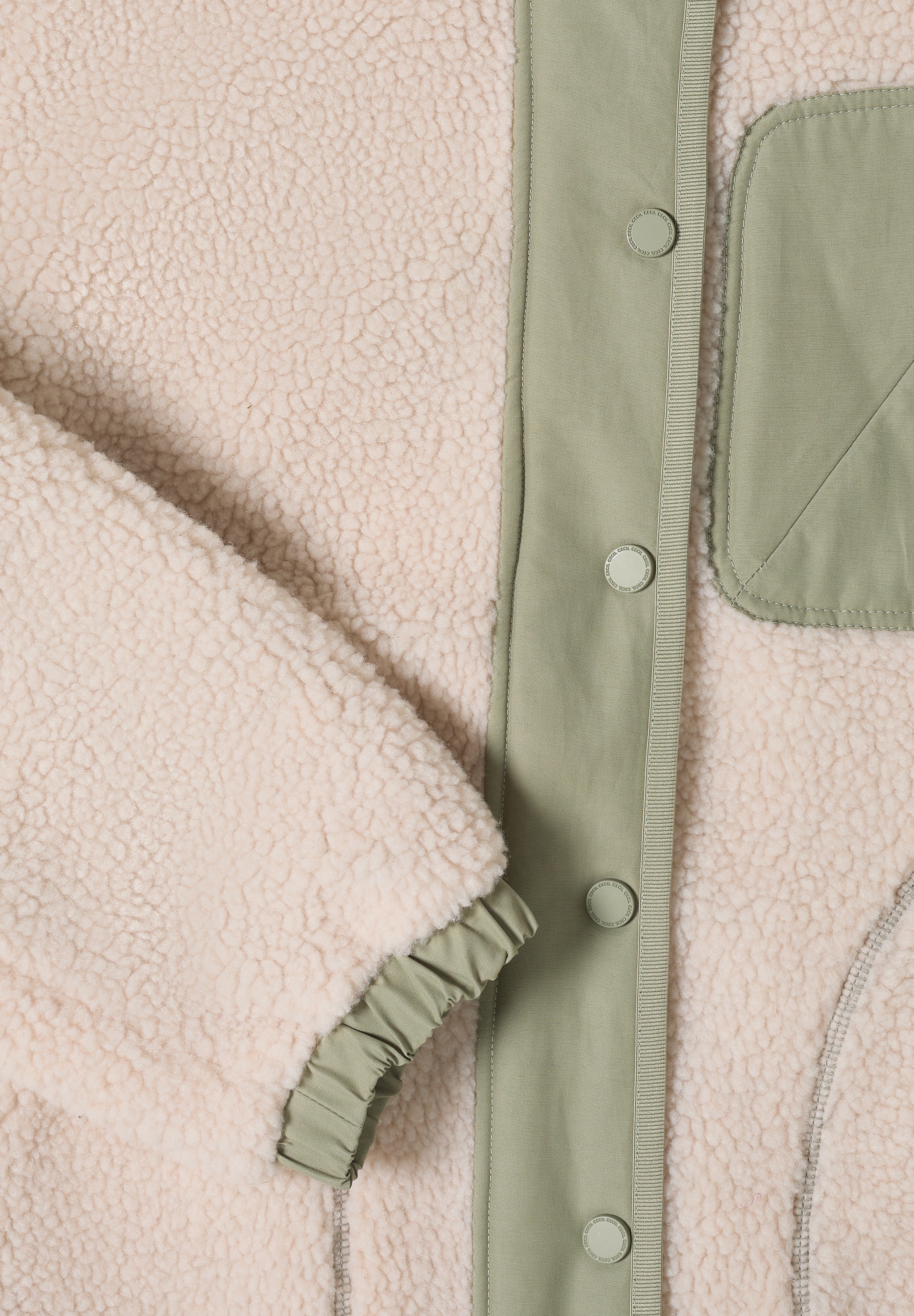 Cecil Fellimitatjacke mit Kapuze mit Kapuze