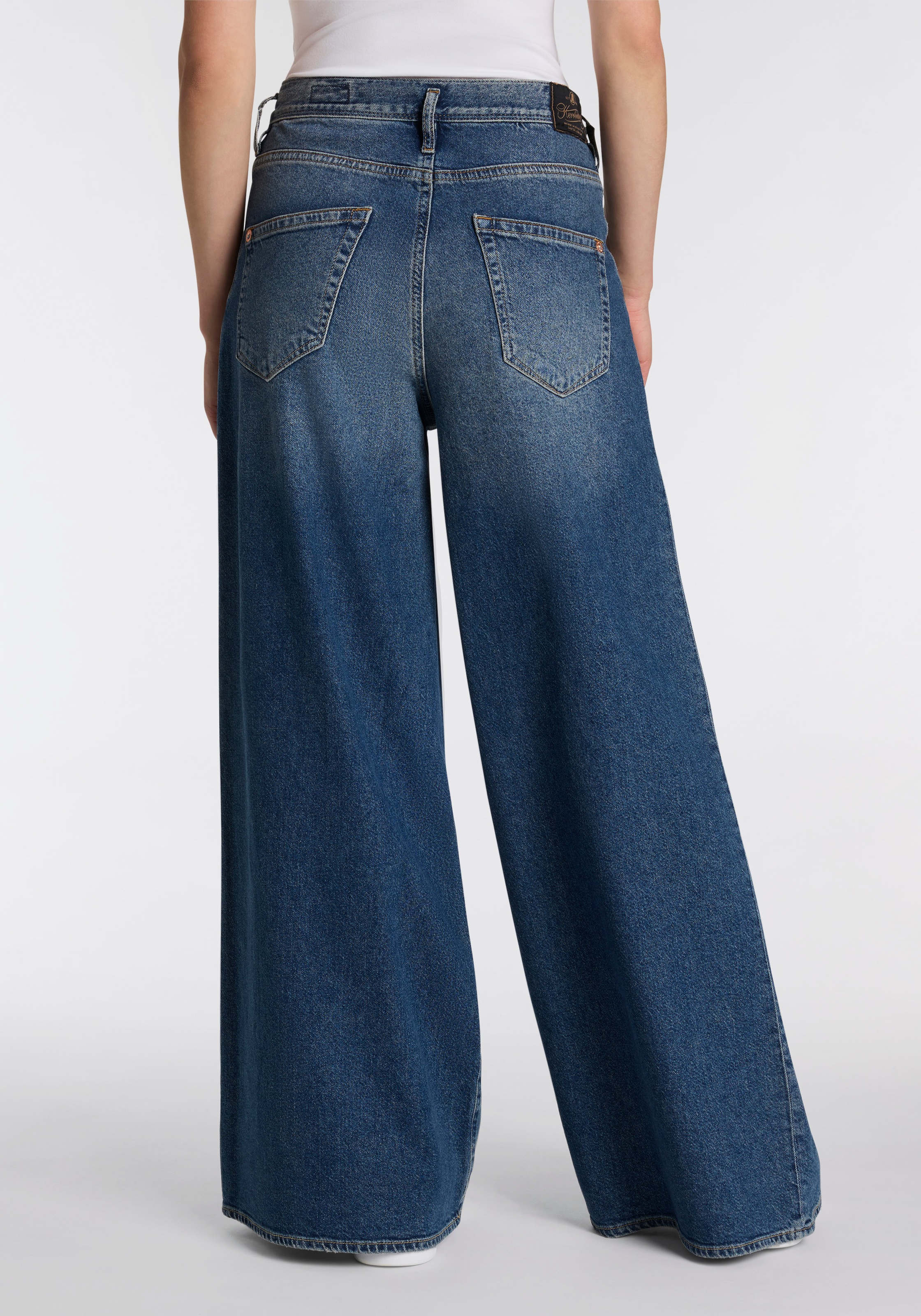 Herrlicher 5-Pocket-Jeans "Shyra Palazzo Denim" mit besonders weitem Bein günstig online kaufen