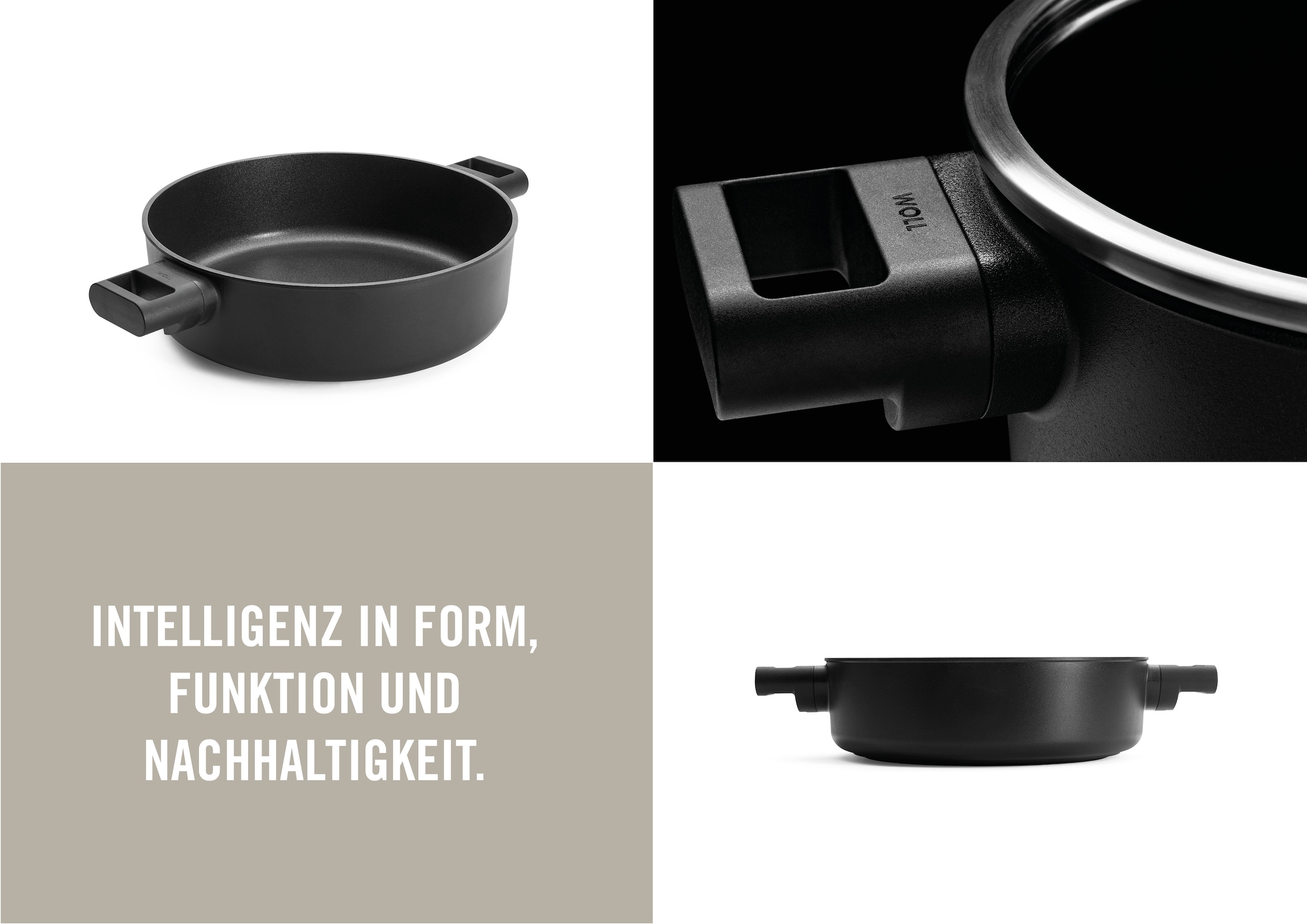 WOLL MADE IN GERMANY Kasserolle »Eco Logic QXR«, Aluminiumguss, (1 tlg.)