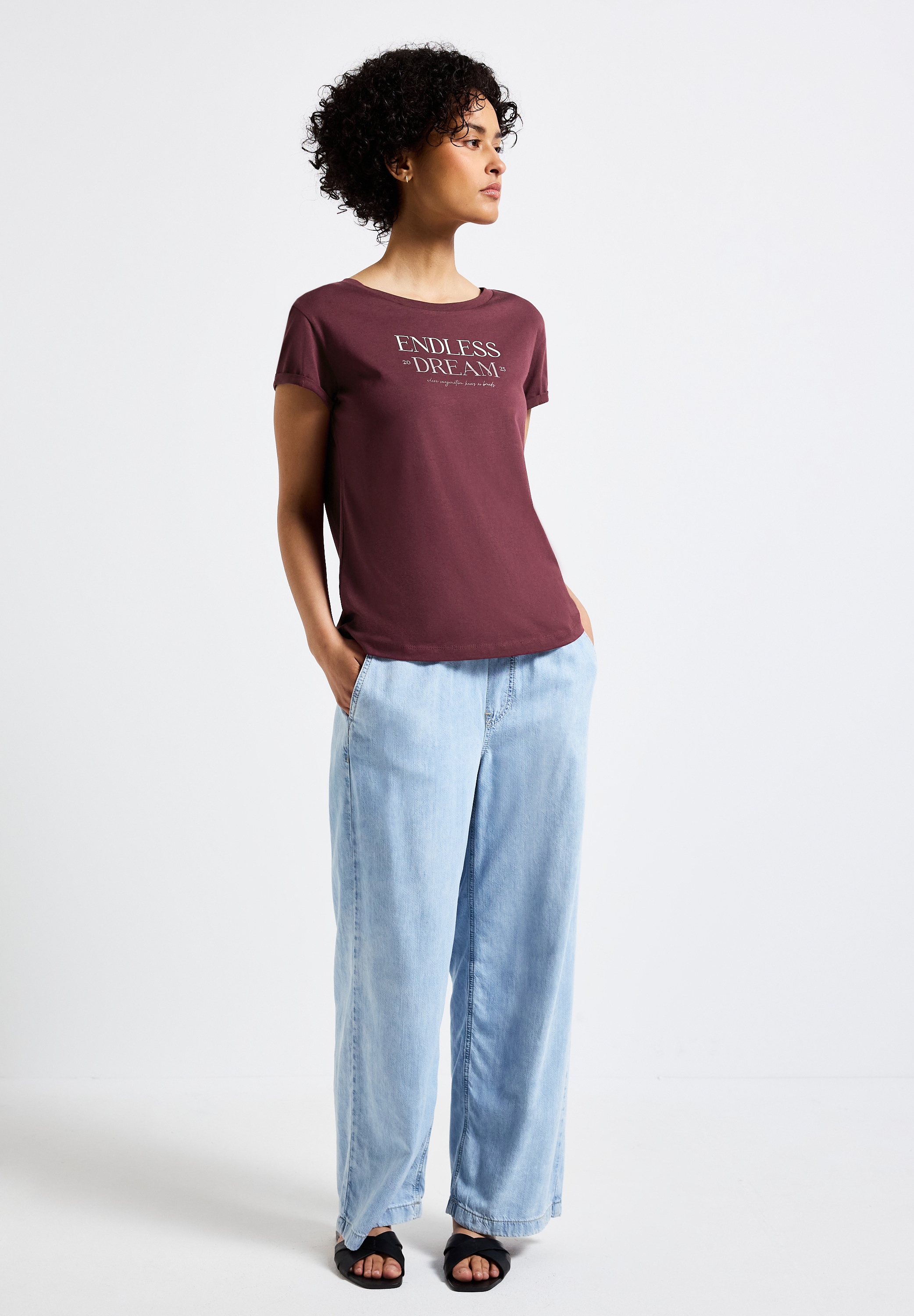 STREET ONE T-Shirt, mit Rundhalsausschnitt