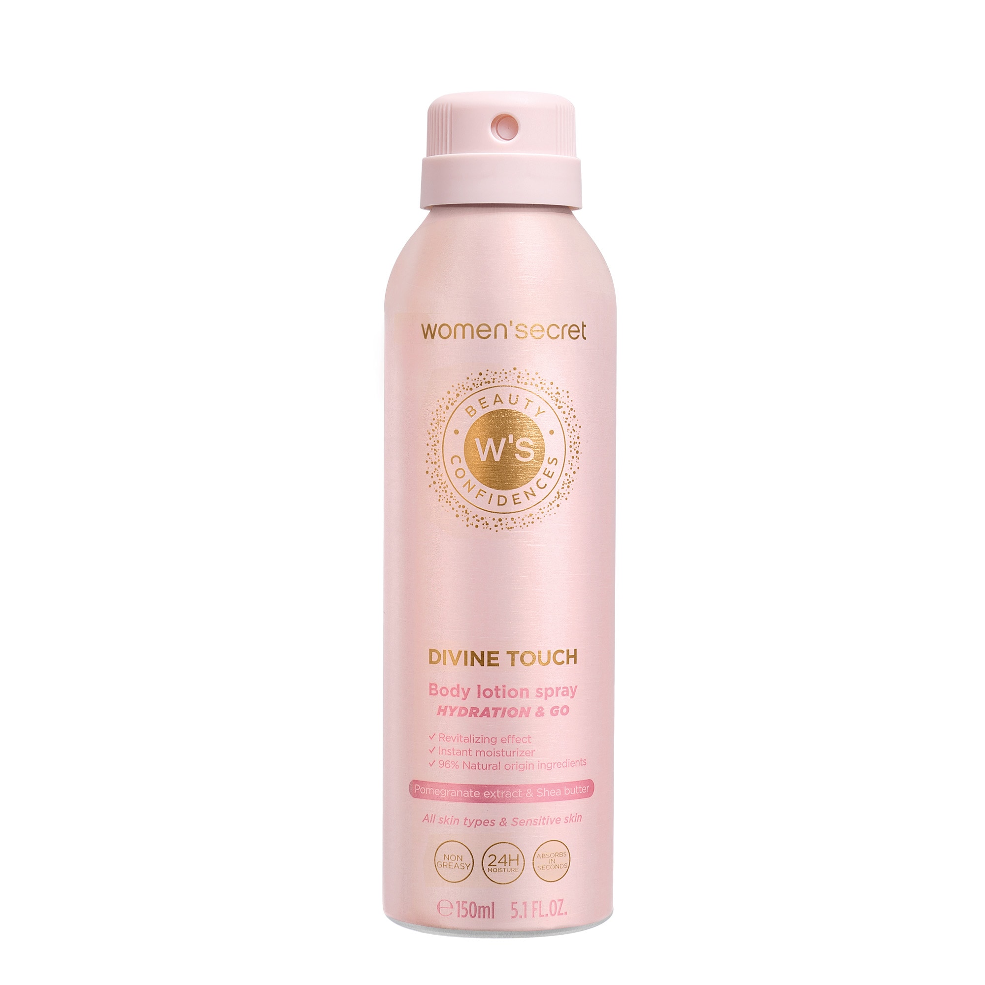 WOMEN'SECRET Damen Körperlotion "Divine Touch Body Lotion Spray", rosa, Hautpflegemittel