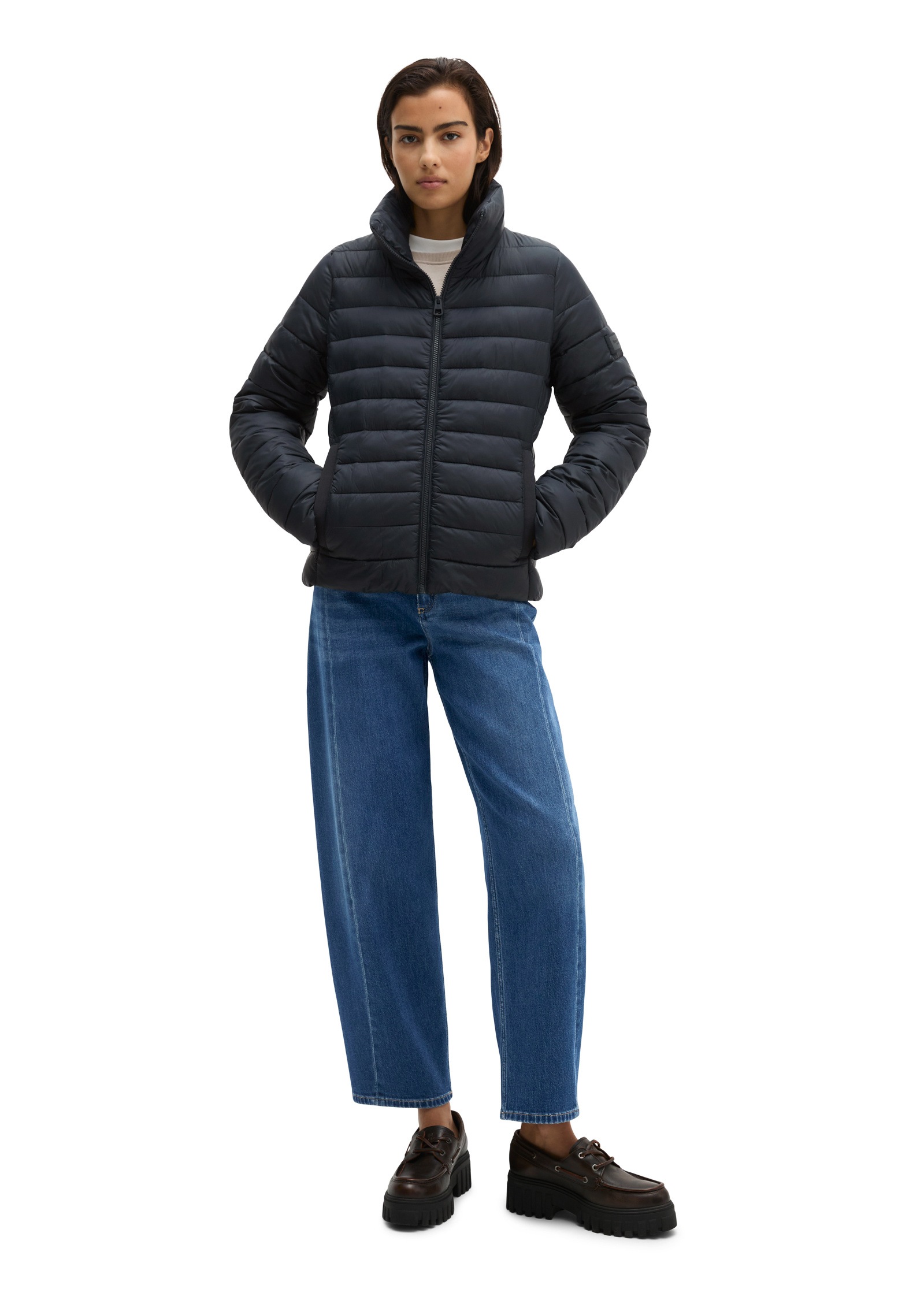 Marc O'Polo Outdoorjacke »mit recycelten Materialien« ohne Kapuze