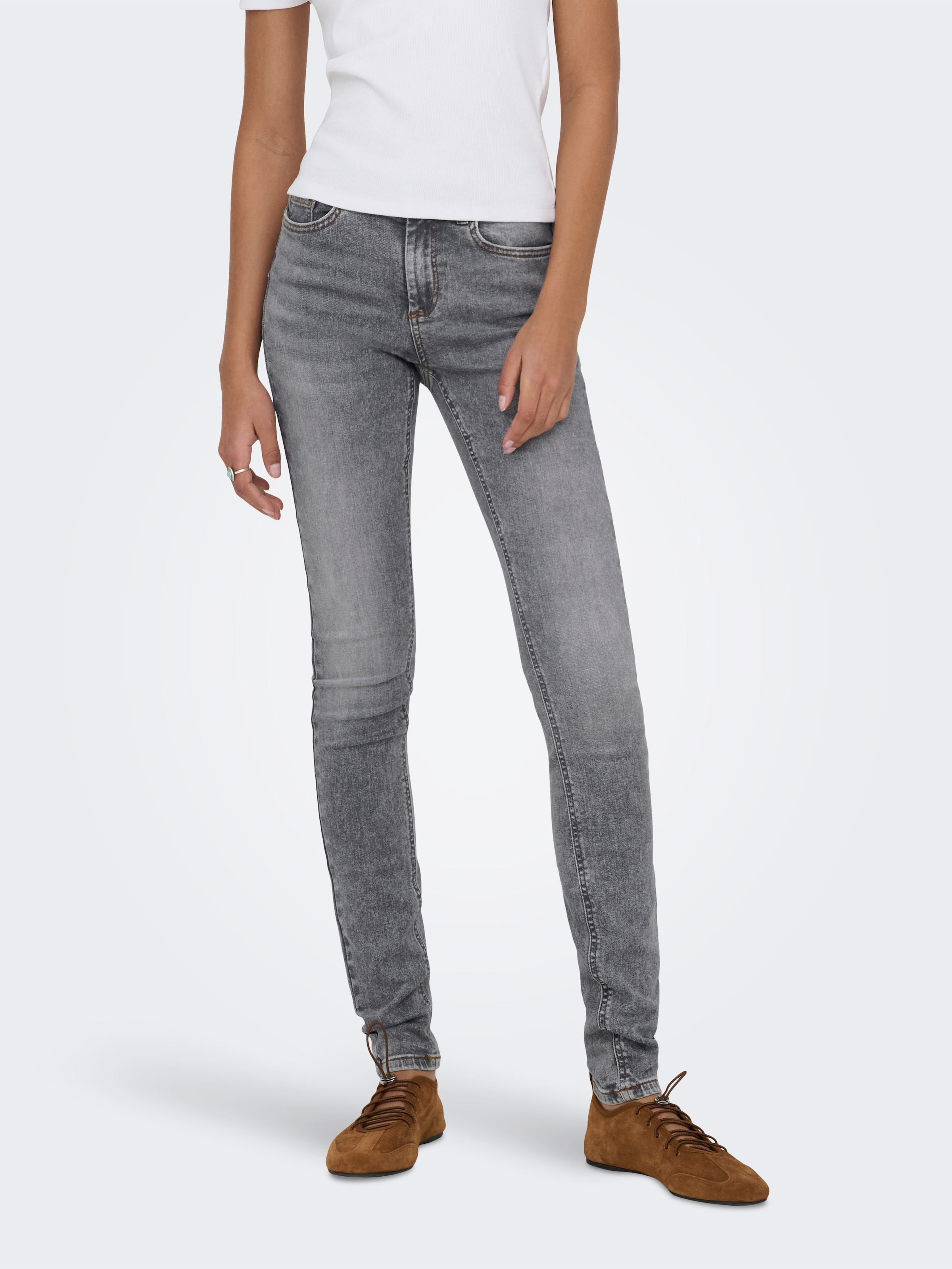 ONLY Skinny-fit-Jeans "ONLBLUSH MID WAIST SKINNY DNM DOT"